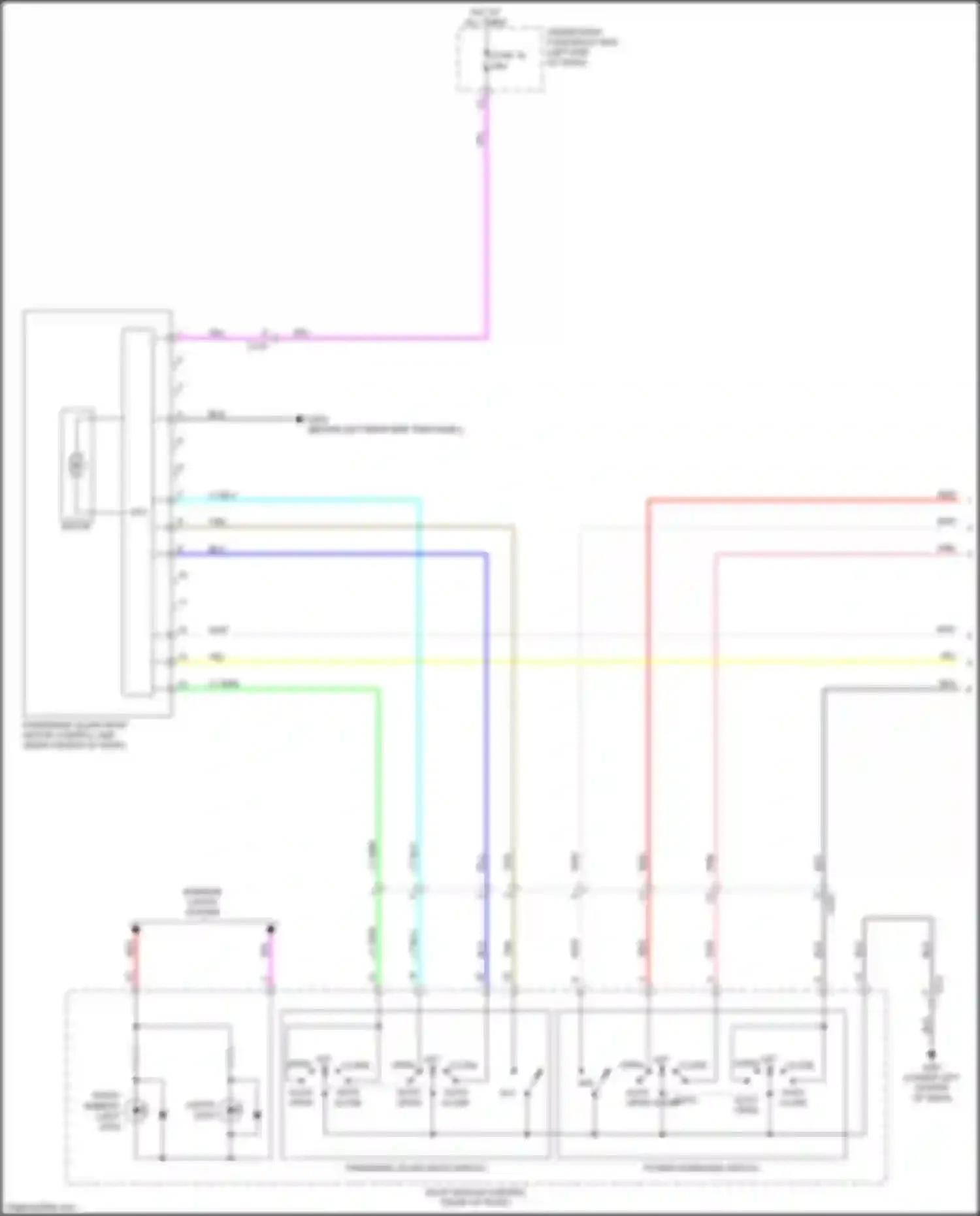 Wiring diagram auto auto close open for Acura MDX IV (2021-2024) (1 of 1)