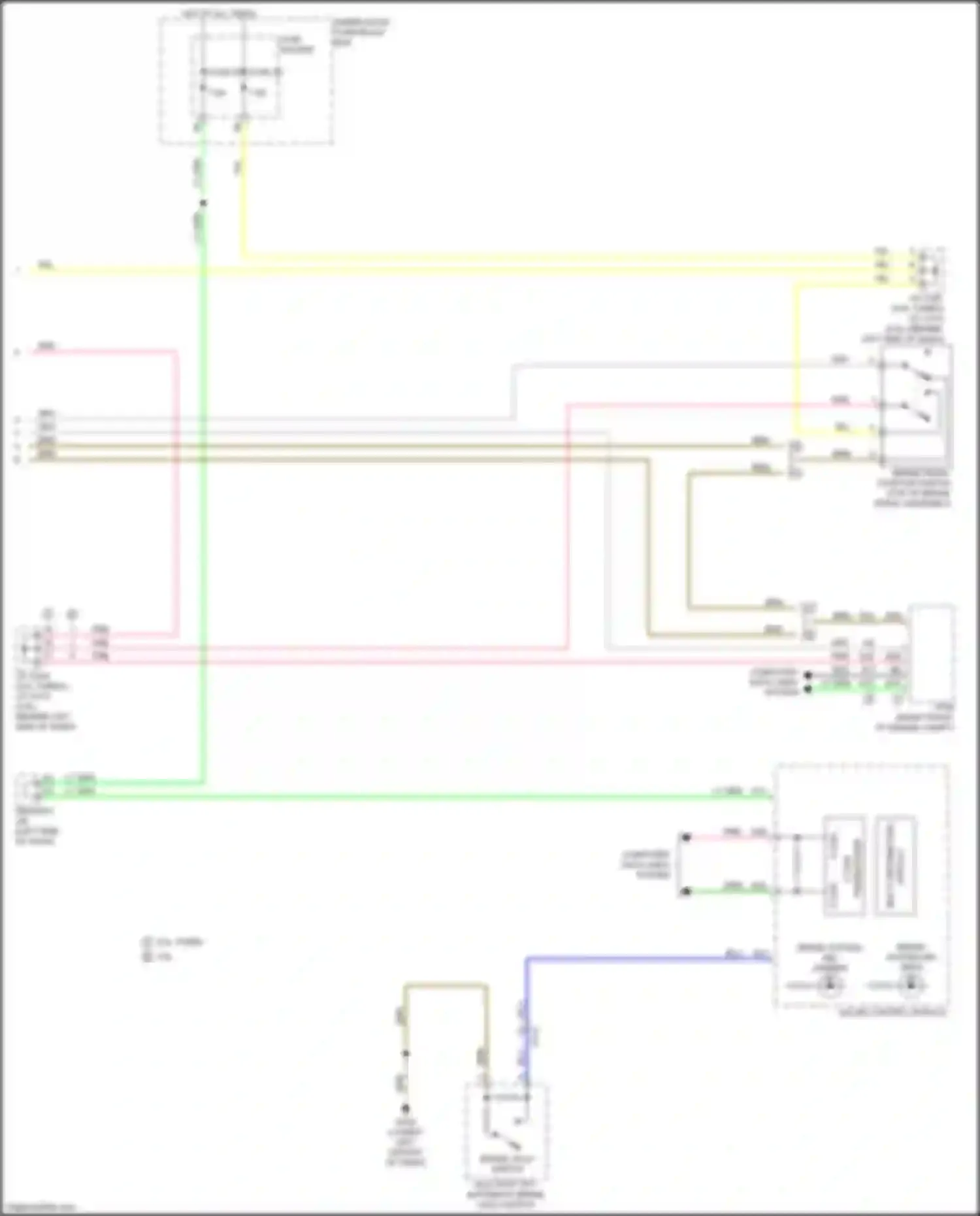 Wiring diagram brake hold switch for Acura MDX IV (2021-2024) (1 of 2)