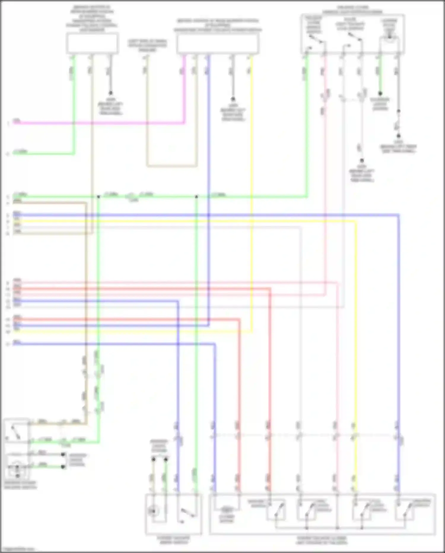 Wiring diagram closer motor for Acura MDX IV (2021-2024) (1 of 1)