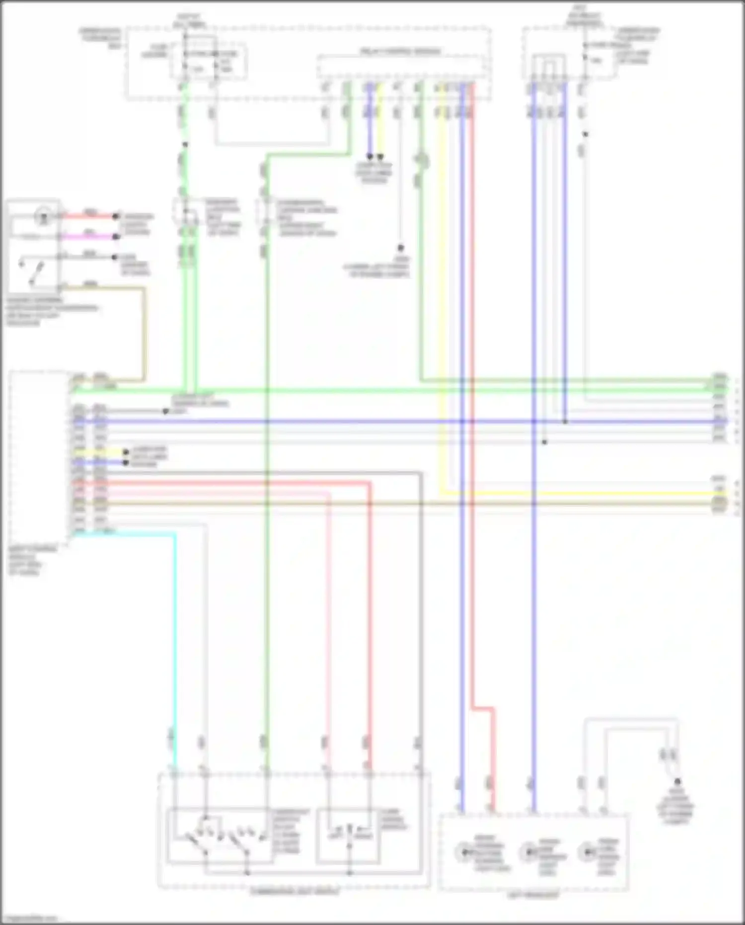Wiring diagram combination light switch for Acura MDX IV (2021-2024) (2 of 4)