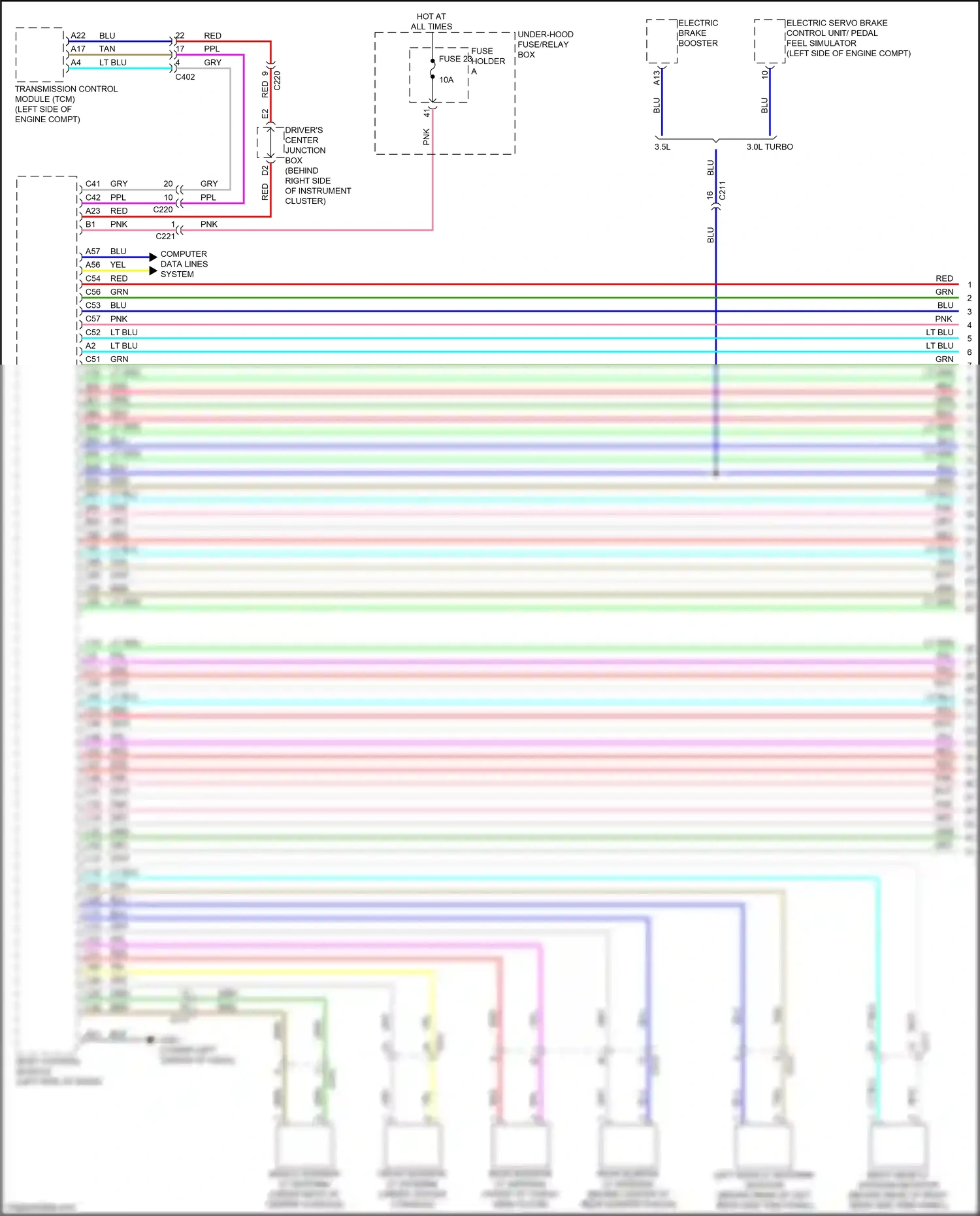 Acura MDX IV (2021-2024) computer data lines system wiring diagram  (28 of 103)