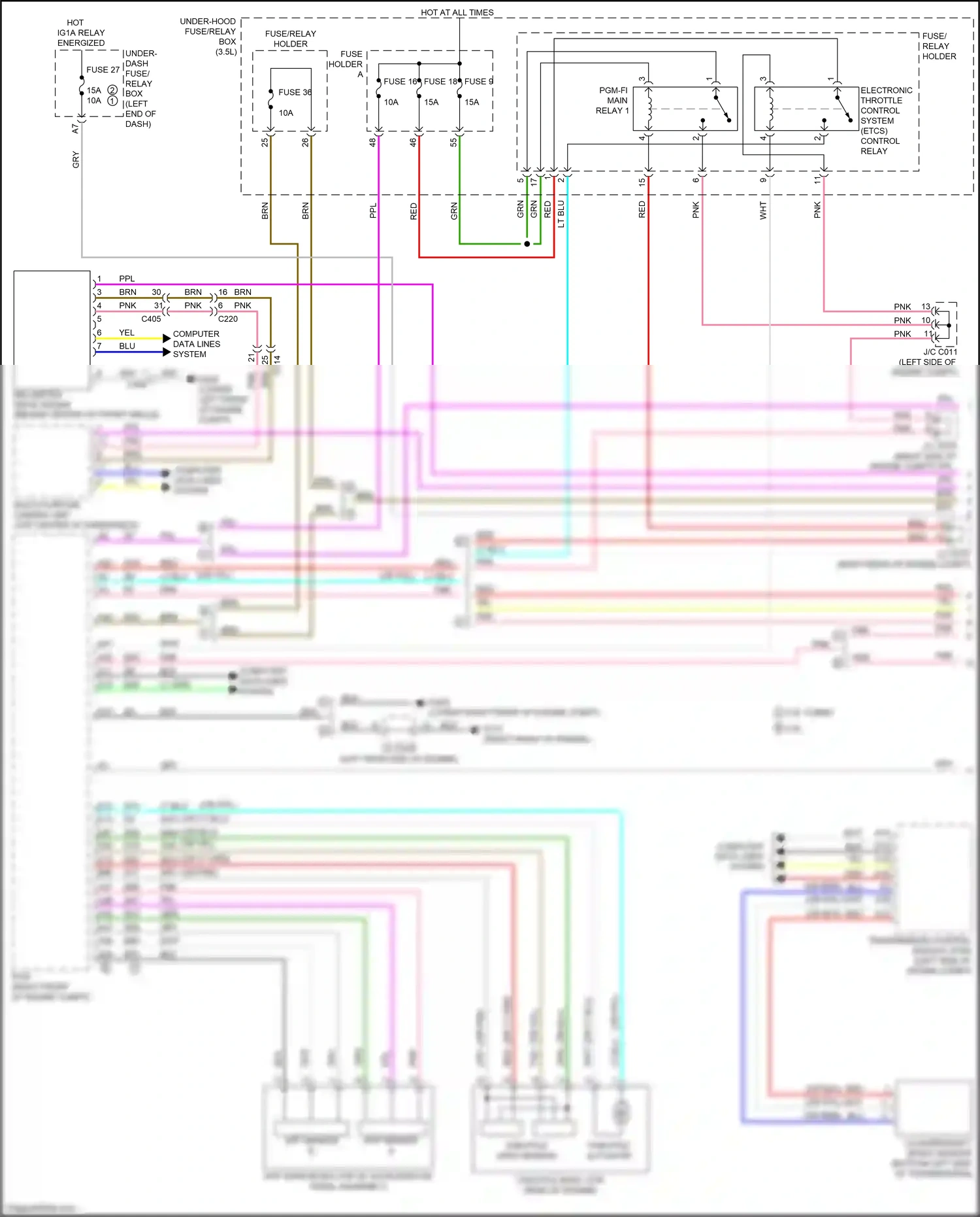 Acura MDX IV (2021-2024) computer data lines system wiring diagram  (42 of 103)