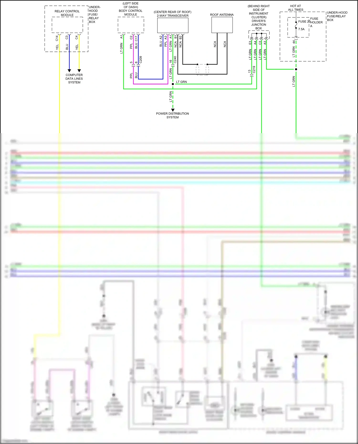 Acura MDX IV (2021-2024) computer data lines system wiring diagram  (29 of 103)