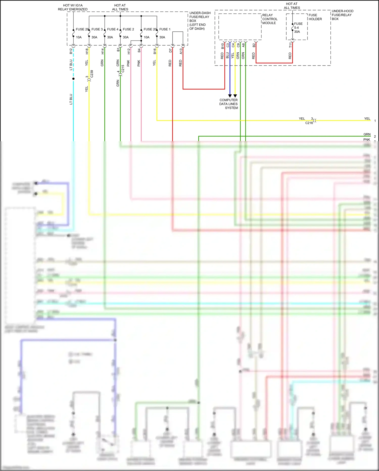 Acura MDX IV (2021-2024) computer data lines system wiring diagram  (22 of 103)