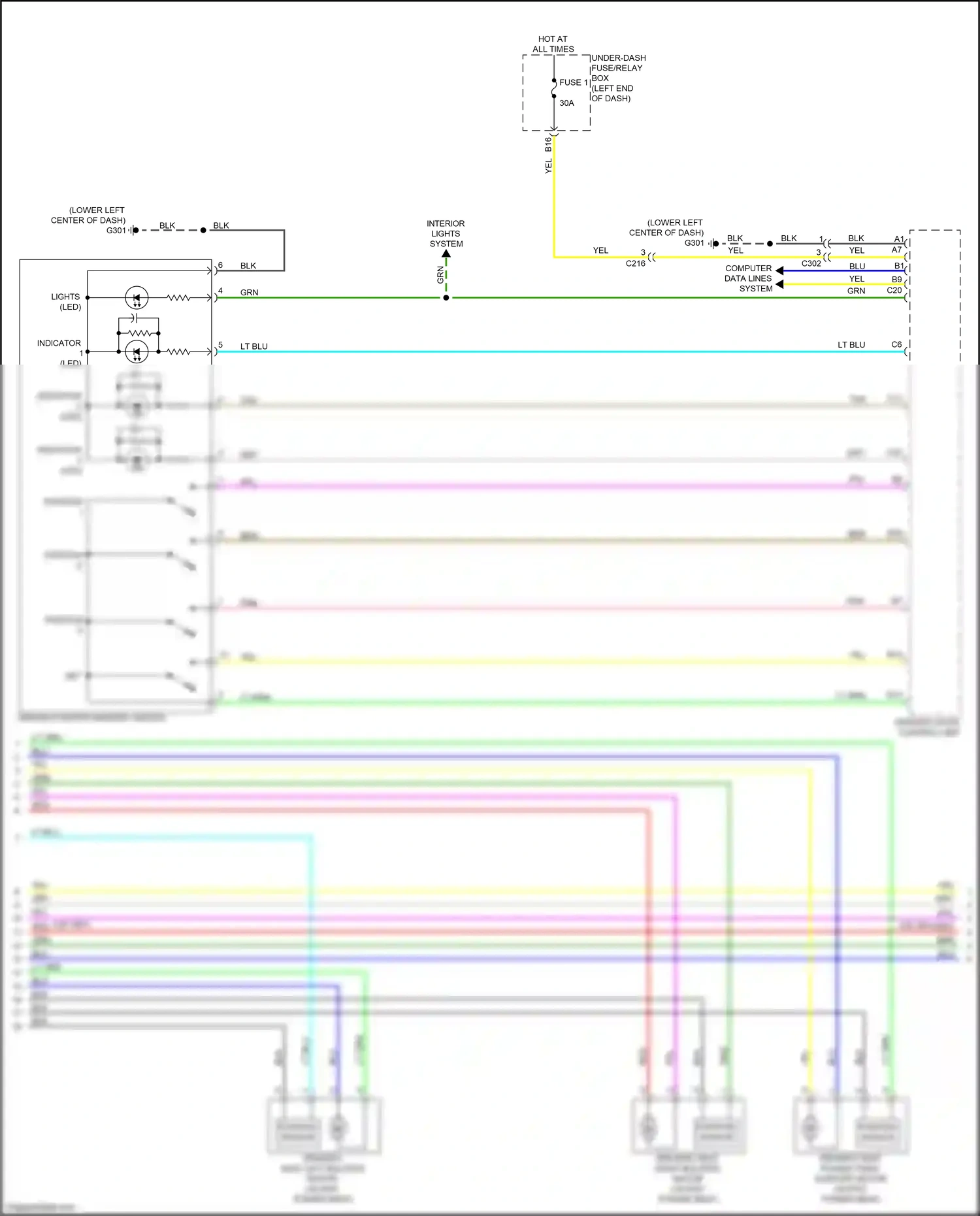 Acura MDX IV (2021-2024) computer data lines system wiring diagram  (55 of 103)