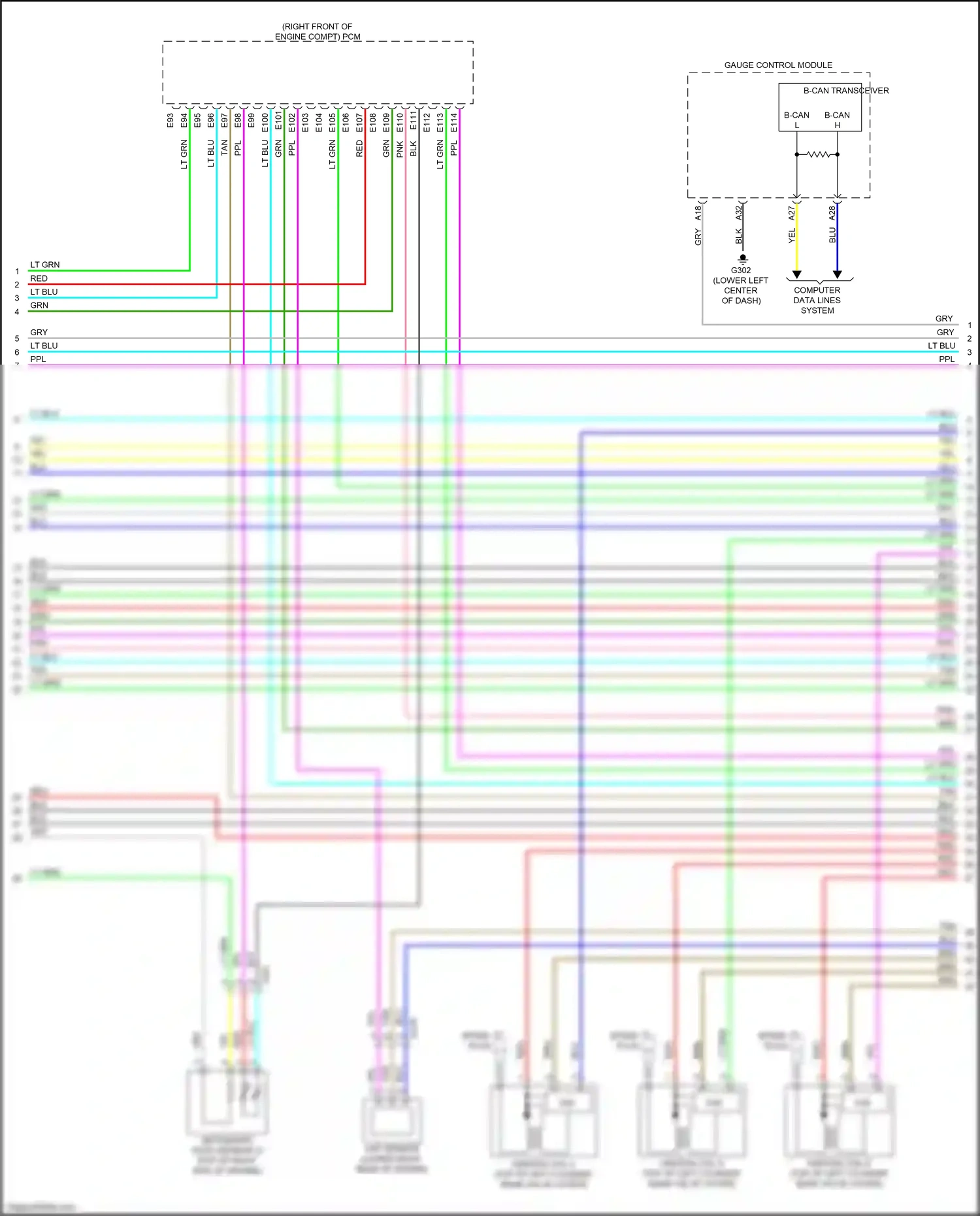 Acura MDX IV (2021-2024) computer data lines system wiring diagram  (100 of 103)
