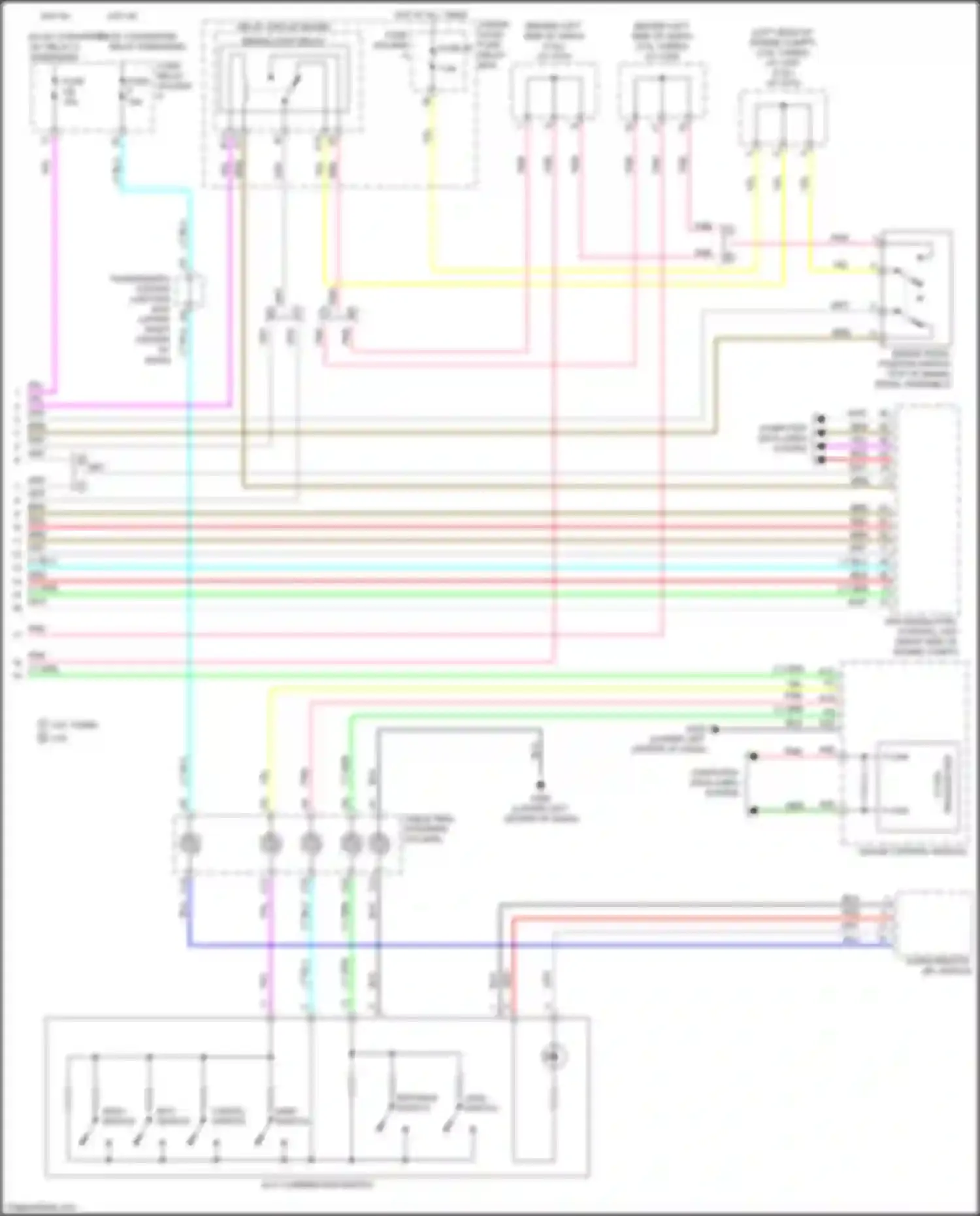 Wiring diagram distance switch for Acura MDX IV (2021-2024) (1 of 2)