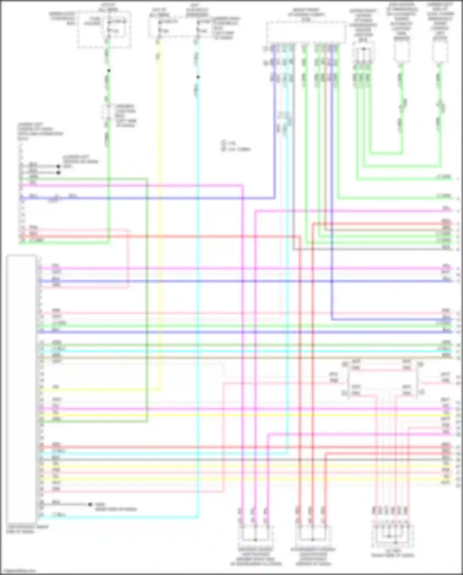 Wiring diagram driver's center junction box a for Acura MDX IV (2021-2024) (13 of 14)