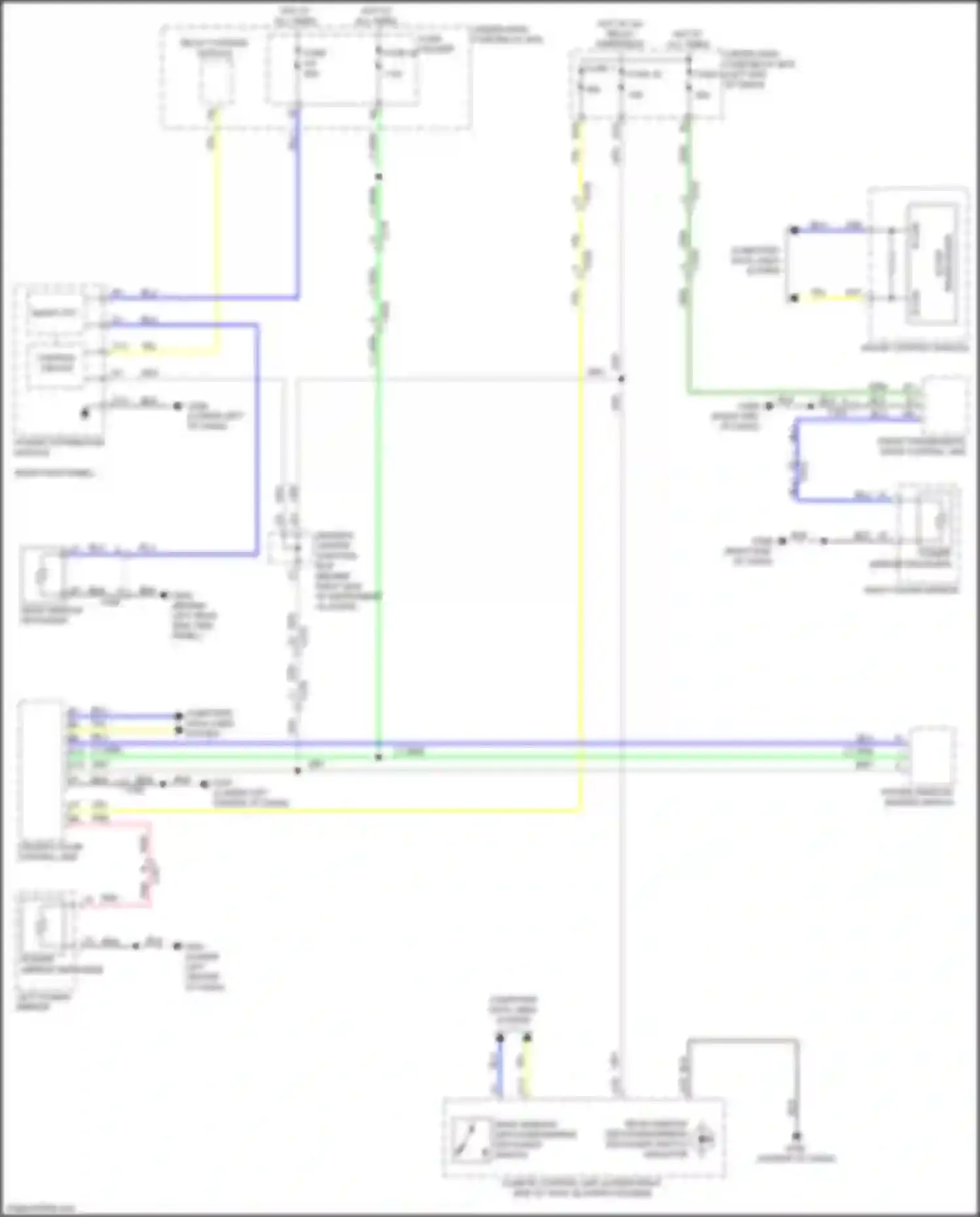 Wiring diagram driver's center junction box b for Acura MDX IV (2021-2024) (4 of 16)