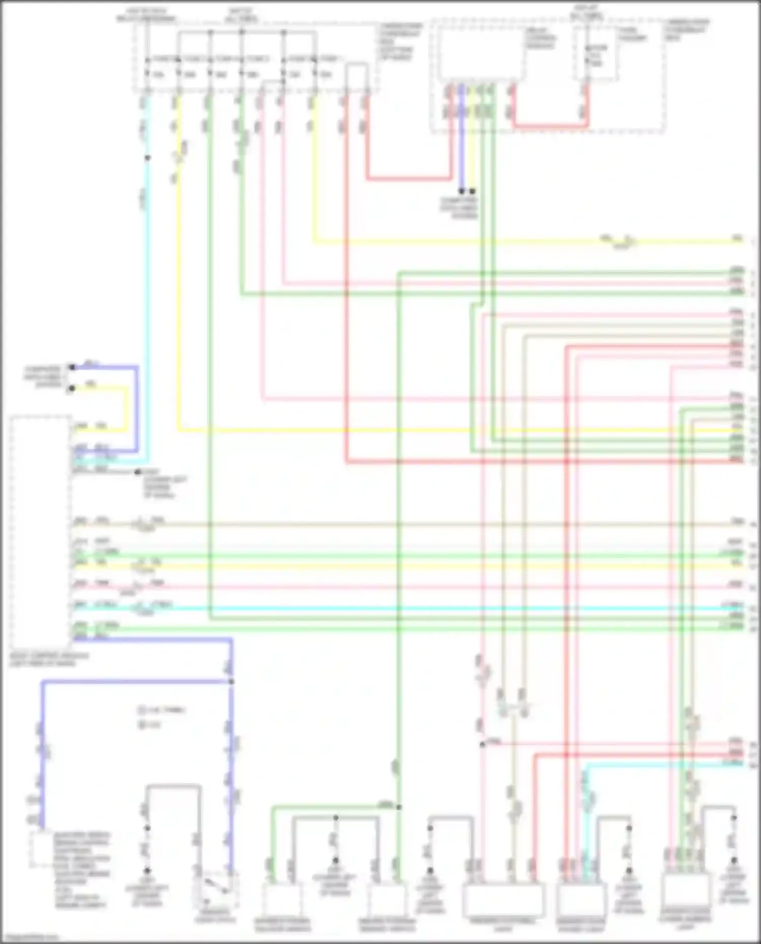 Wiring diagram driver's footwell light for Acura MDX IV (2021-2024) (2 of 5)