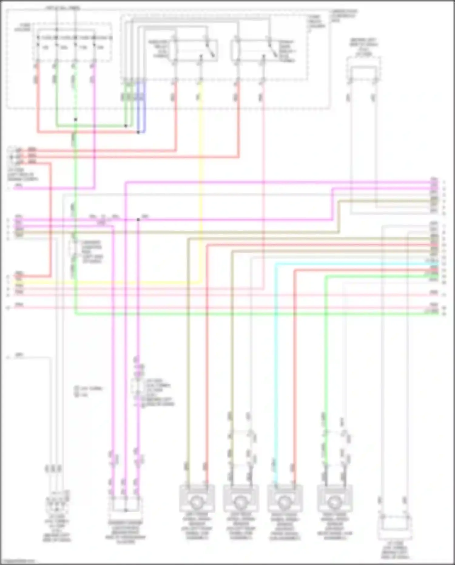 Wiring diagram driver's junction box a for Acura MDX IV (2021-2024) (4 of 19)