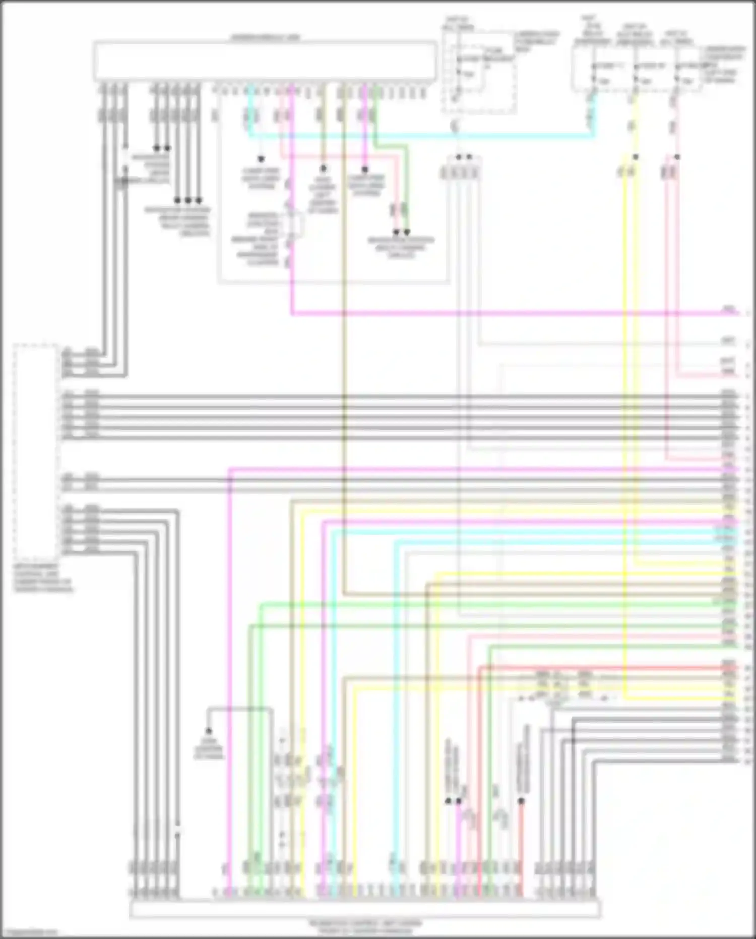 Wiring diagram driver's junction box b for Acura MDX IV (2021-2024) (13 of 34)