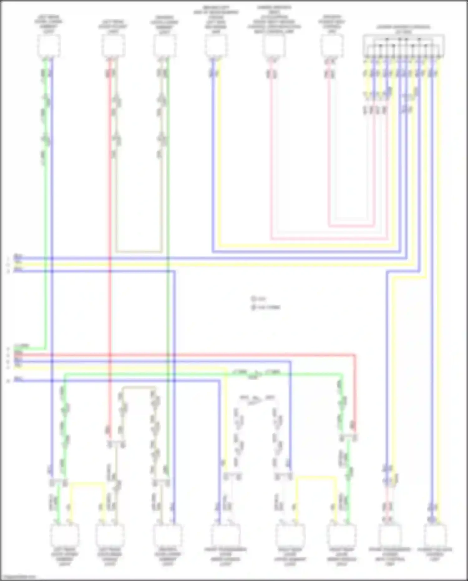 Wiring diagram driver's power seat control unit for Acura MDX IV (2021-2024) (1 of 10)