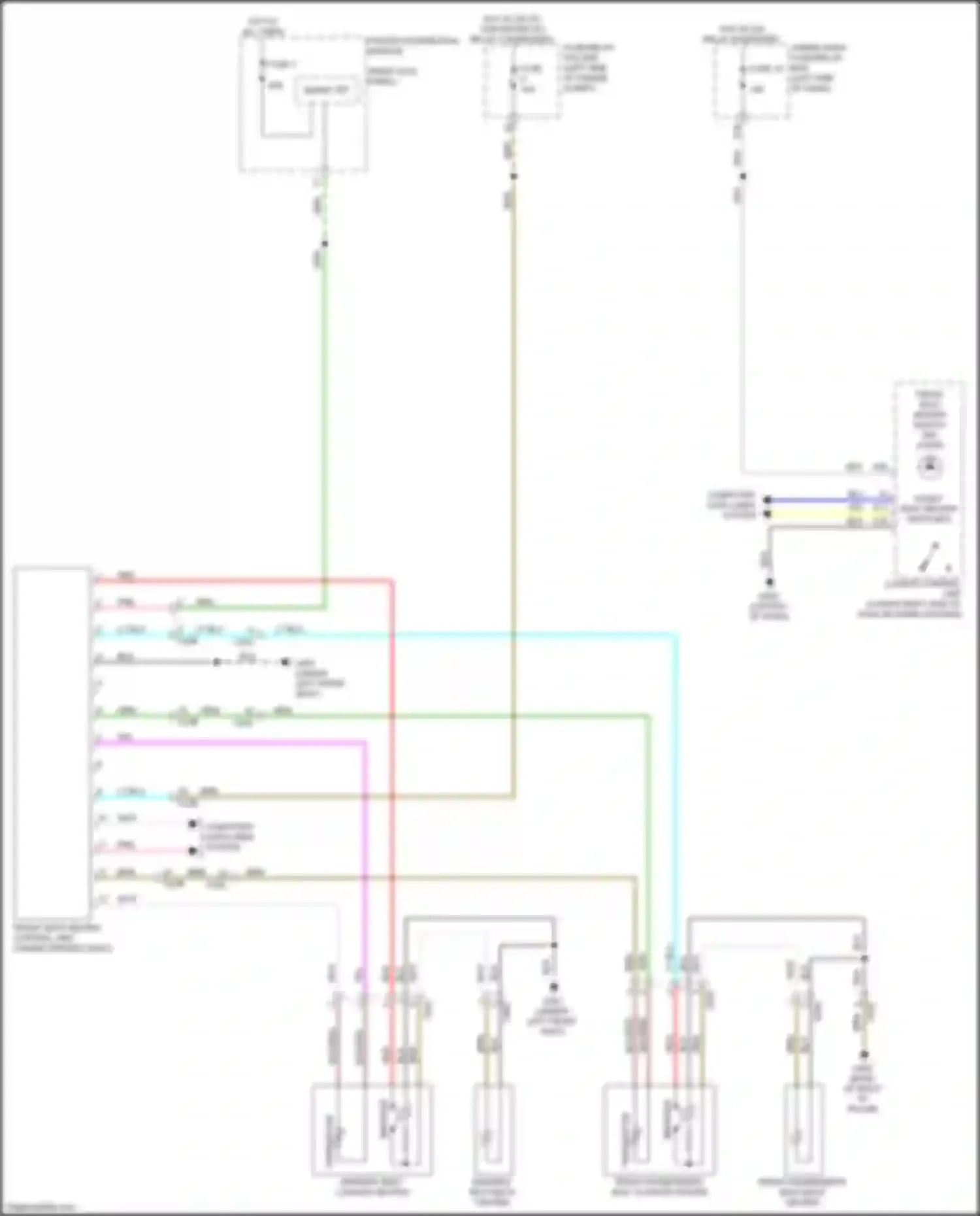 Wiring diagram driver's seat- back heater for Acura MDX IV (2021-2024) (1 of 2)