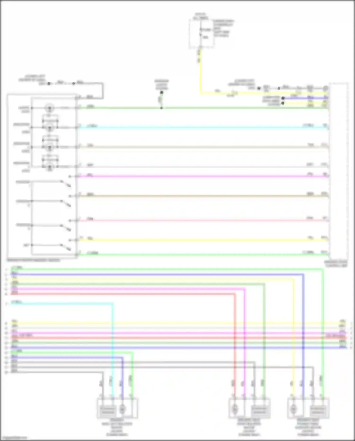 Wiring diagram driver's seat power thigh support motor for Acura MDX IV (2021-2024) (1 of 2)