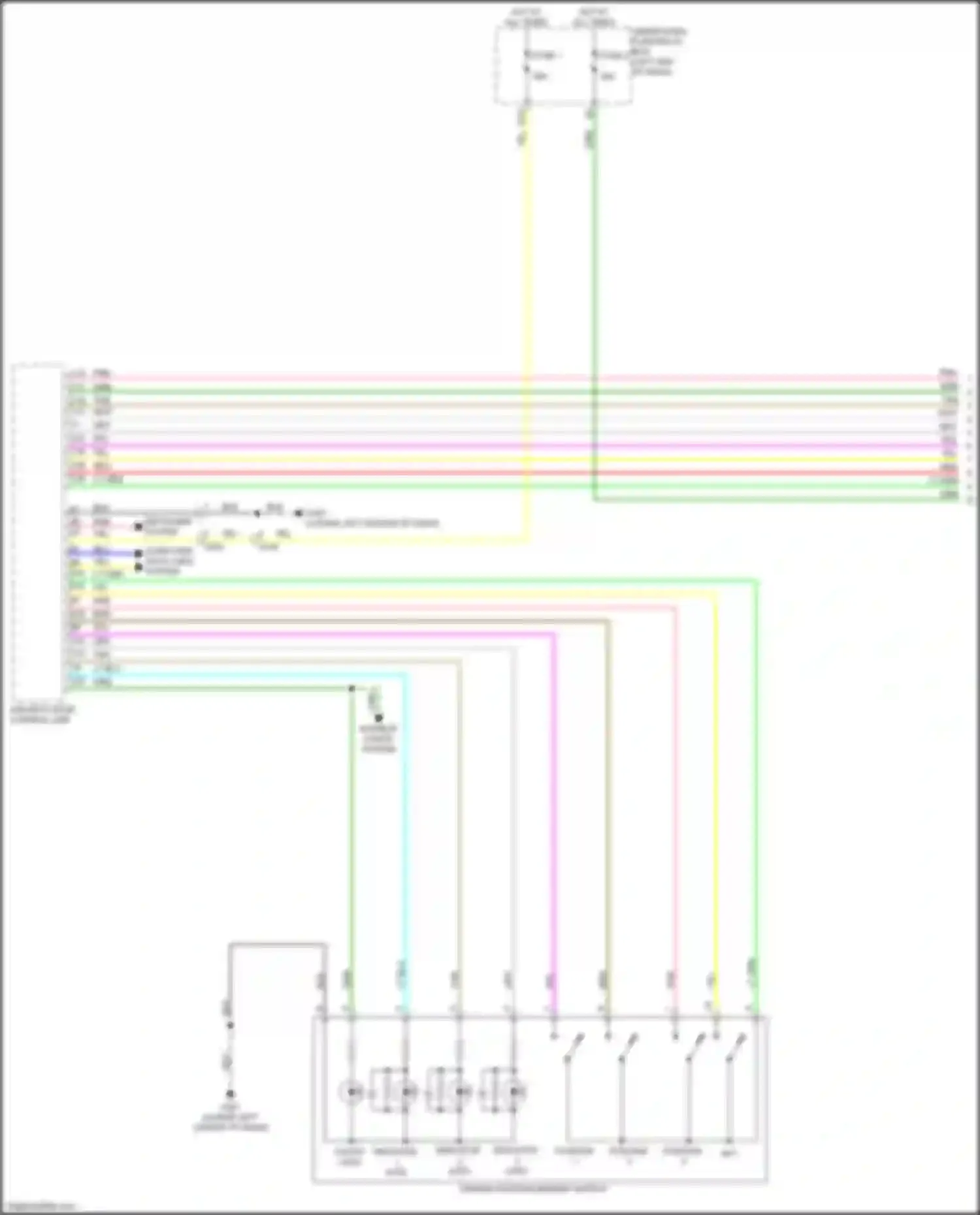 Wiring diagram driving position memory switch for Acura MDX IV (2021-2024) (4 of 5)