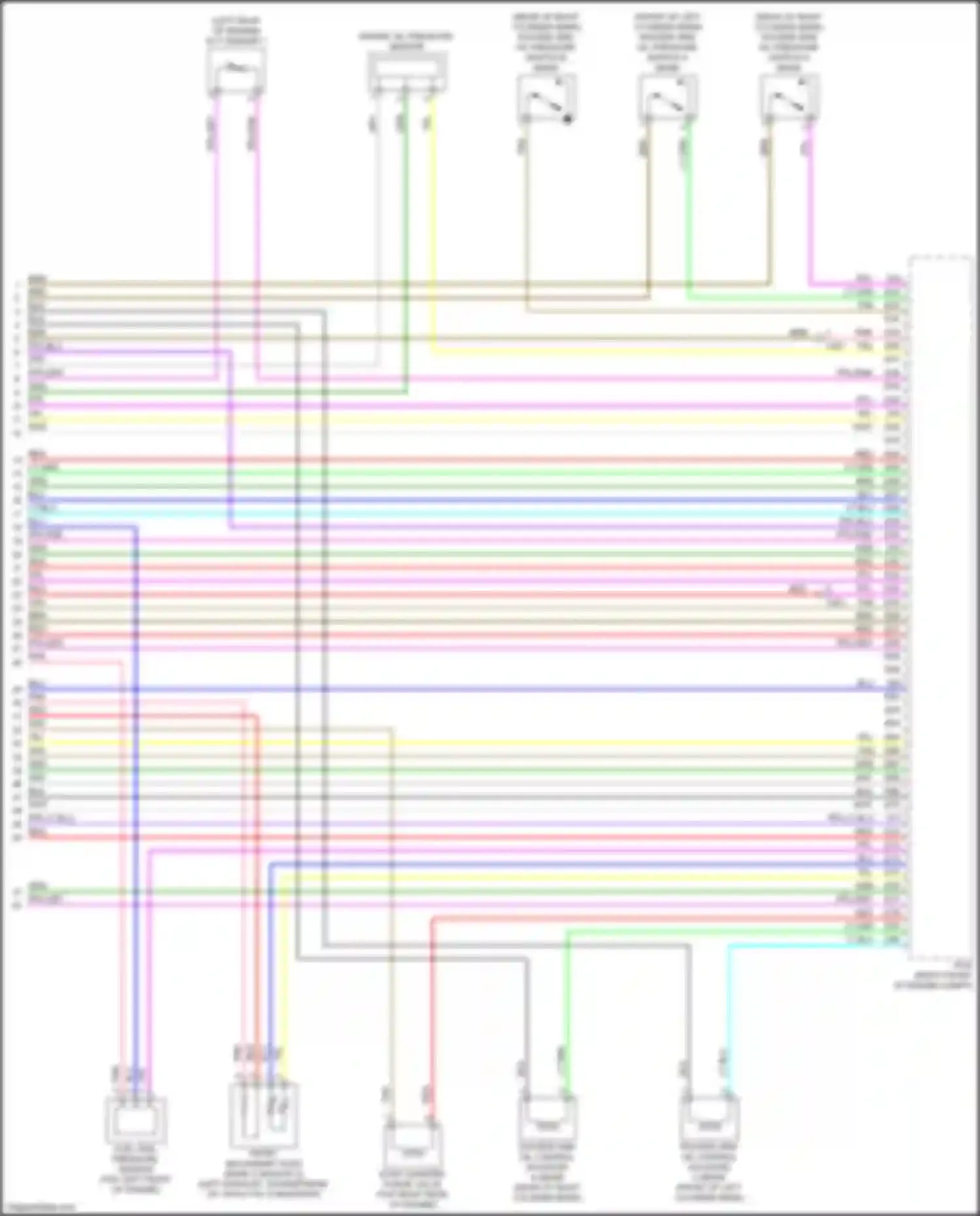 Wiring diagram ect sensor 1 for Acura MDX IV (2021-2024) (4 of 4)