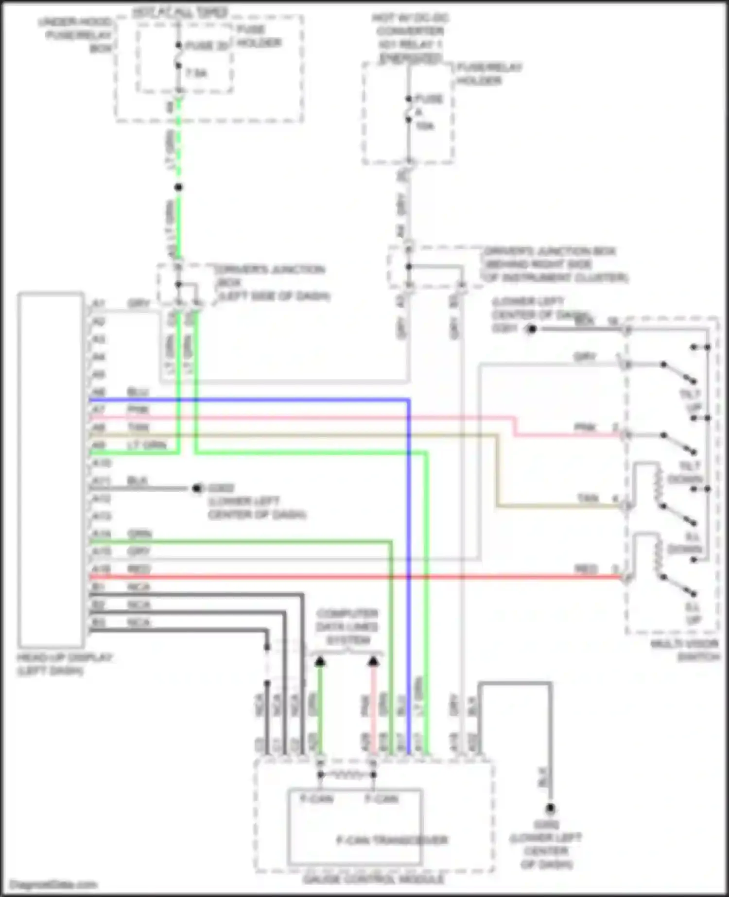 Wiring diagram f-can transceiver for Acura MDX IV (2021-2024) (7 of 12)