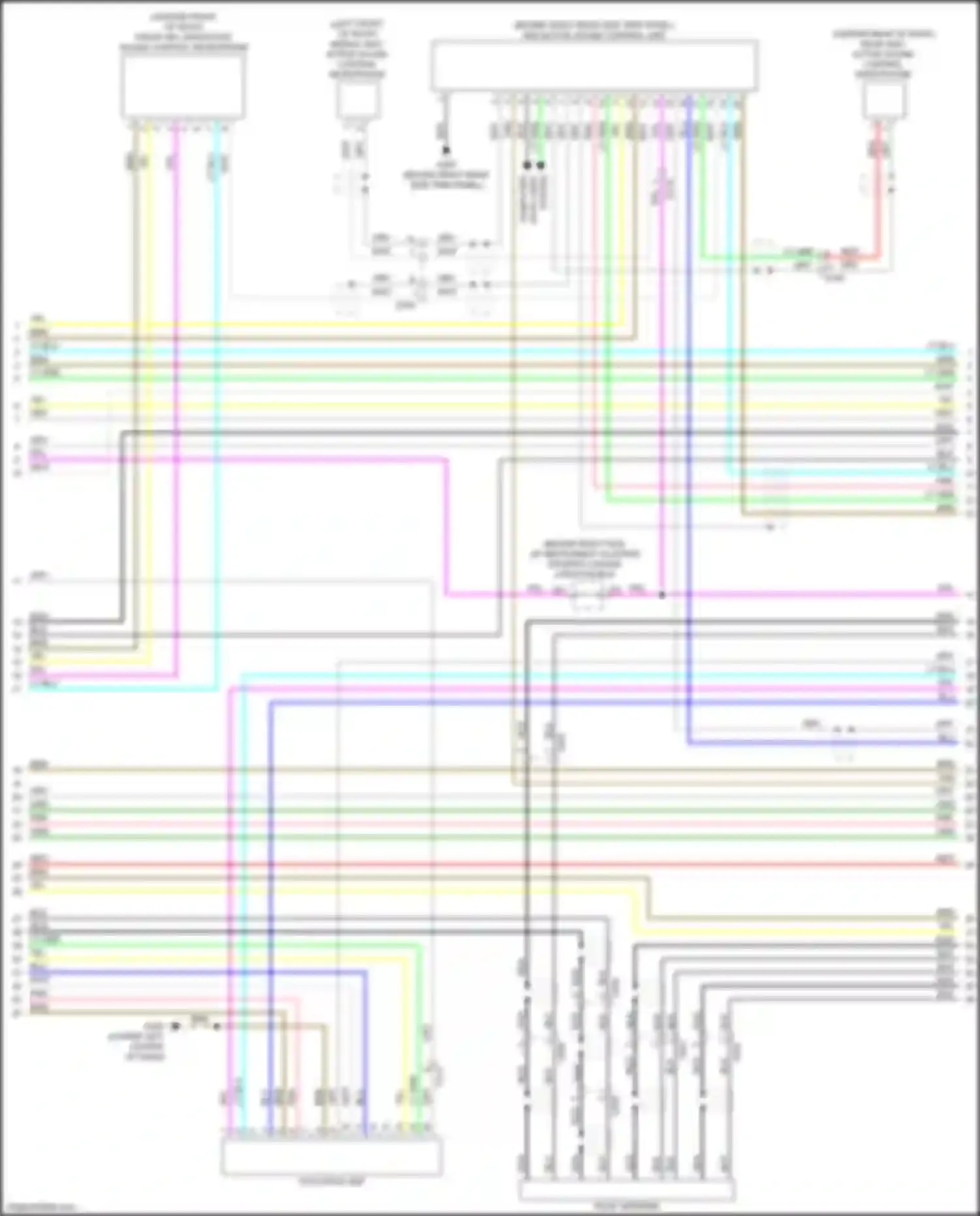 Wiring diagram front hfl-anc/active sound control microphone for Acura MDX IV (2021-2024) (1 of 6)