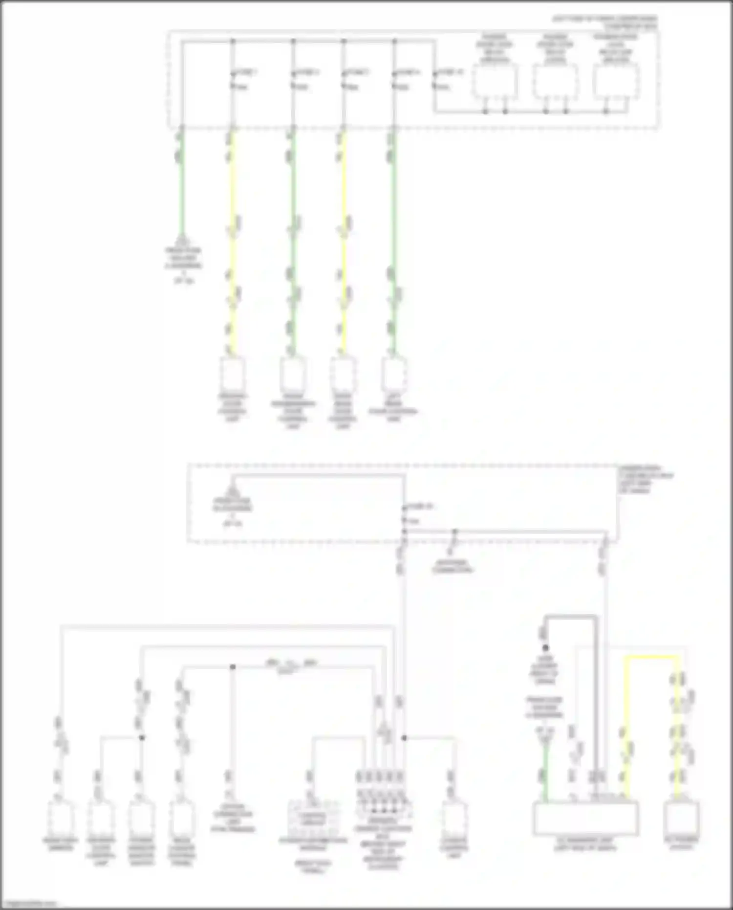 Wiring diagram front passenger's door control unit for Acura MDX IV (2021-2024) (7 of 12)