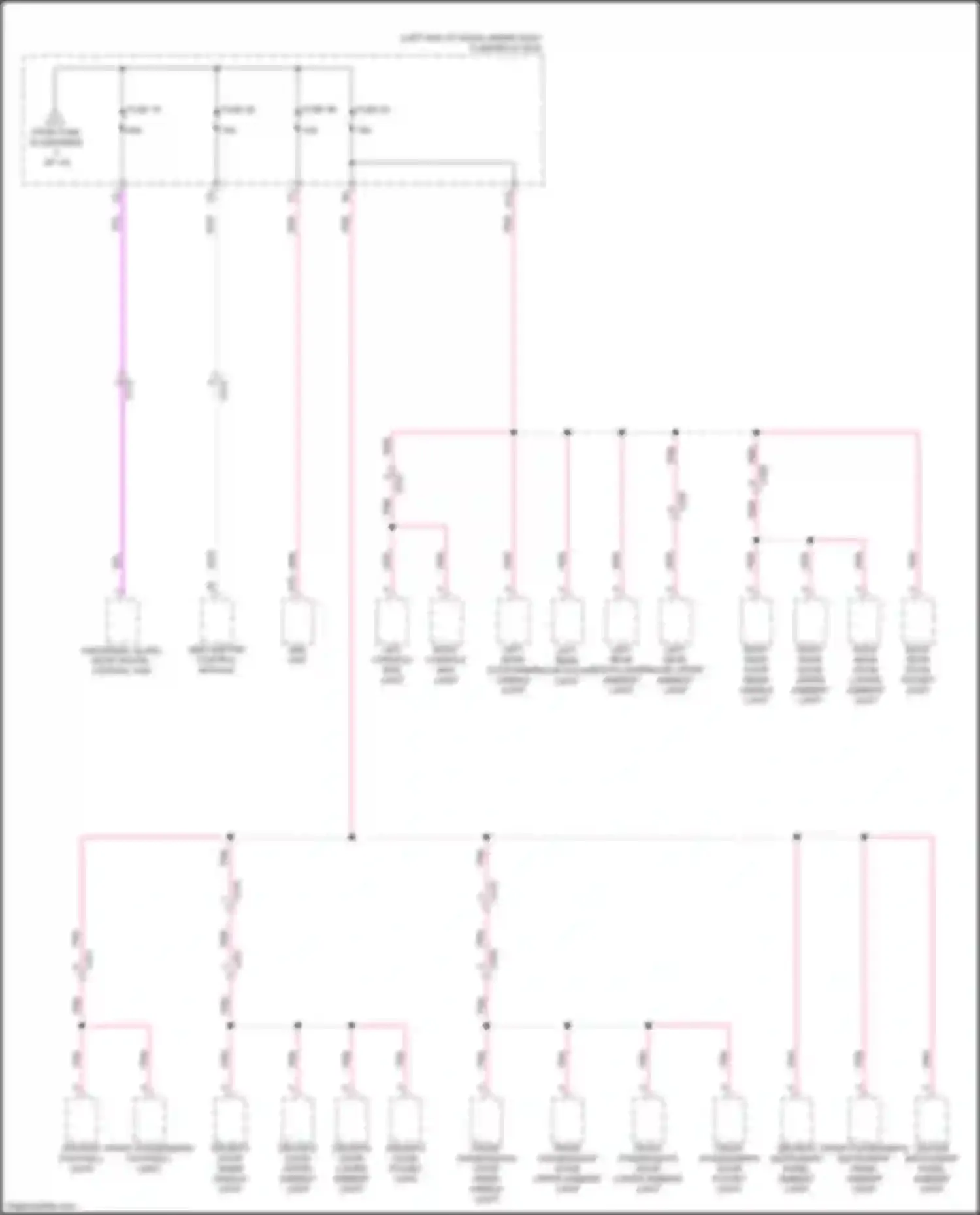 Wiring diagram front passenger's footwell light for Acura MDX IV (2021-2024) (5 of 5)