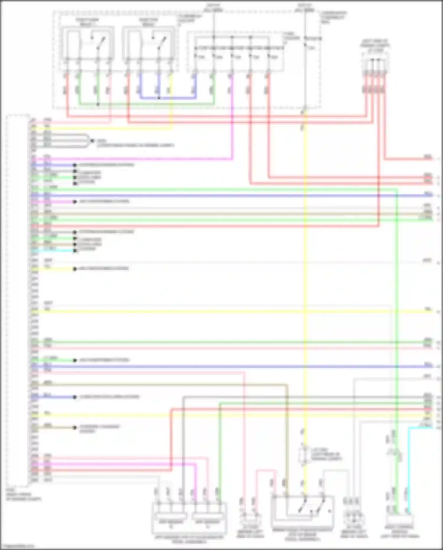 Wiring diagram fuse/relay holder f for Acura MDX IV (2021-2024) (3 of 3)