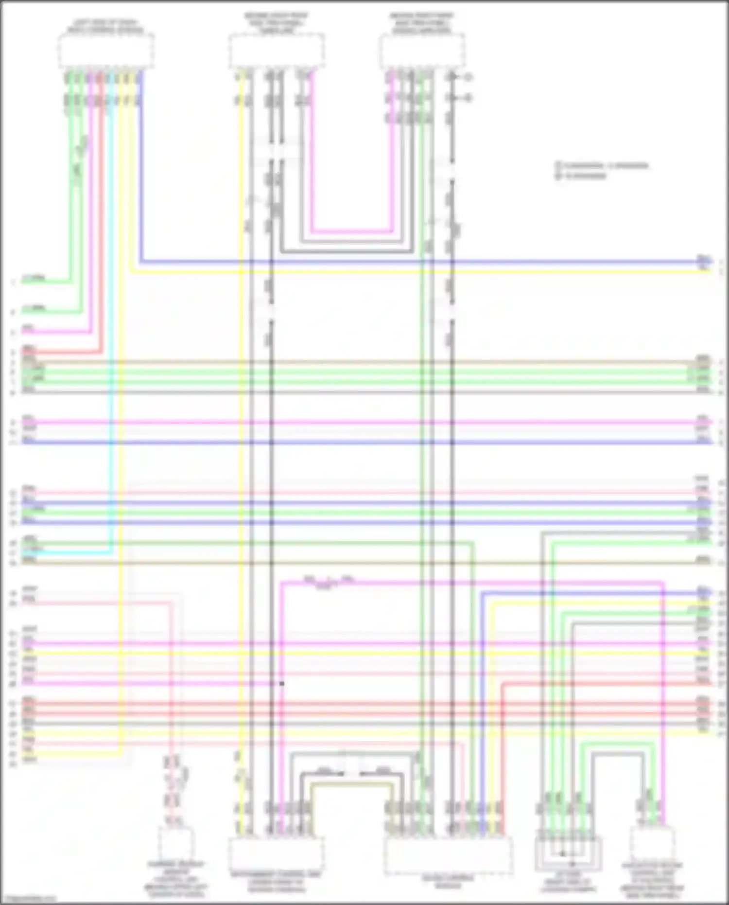 Wiring diagram infotainment control unit for Acura MDX IV (2021-2024) (1 of 9)