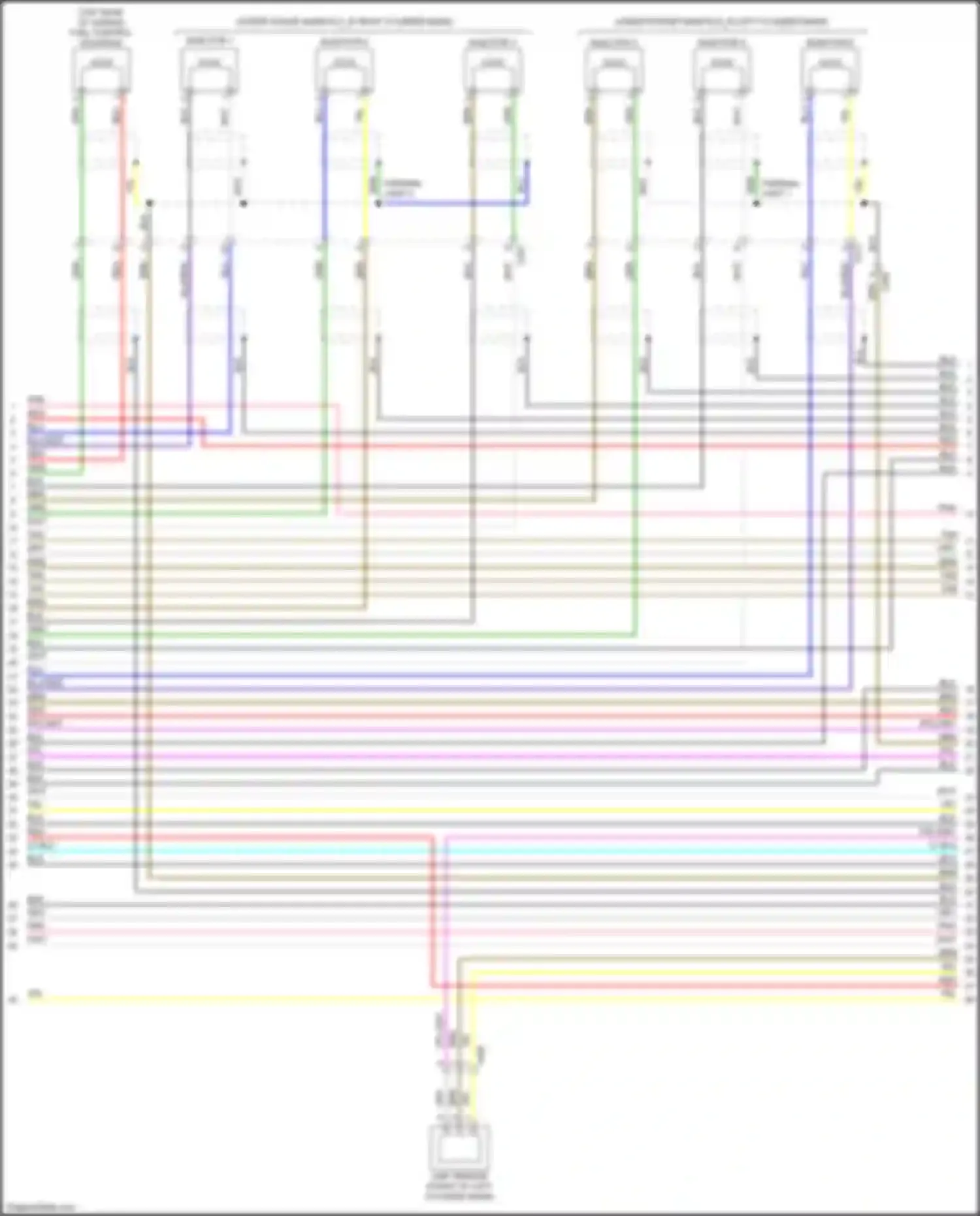 Wiring diagram injector 1 for Acura MDX IV (2021-2024) (2 of 2)