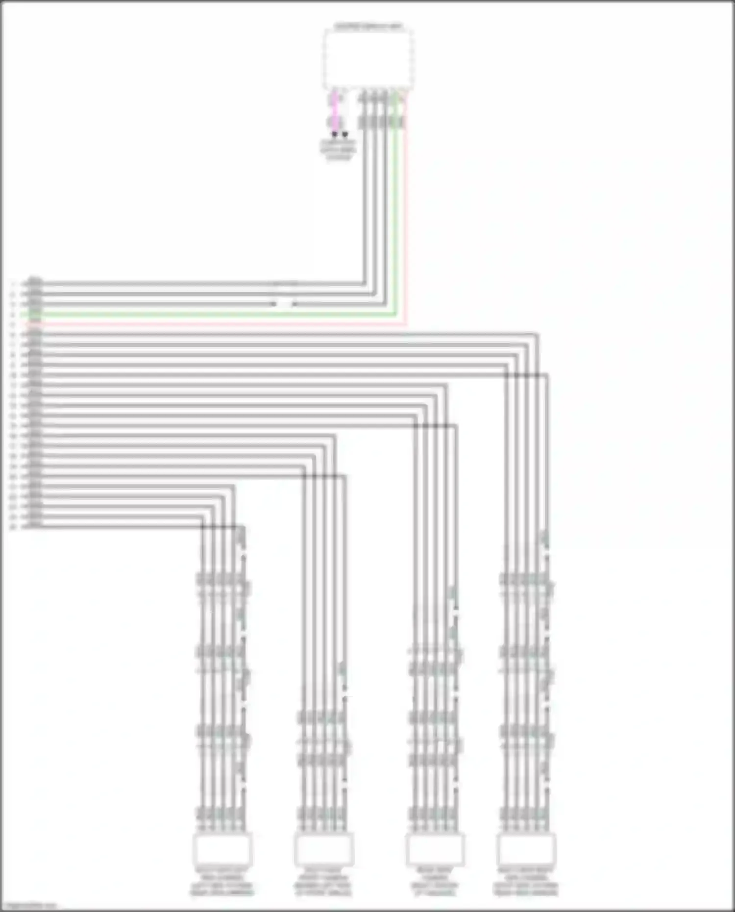 Wiring diagram multi view left side camera for Acura MDX IV (2021-2024) (1 of 1)