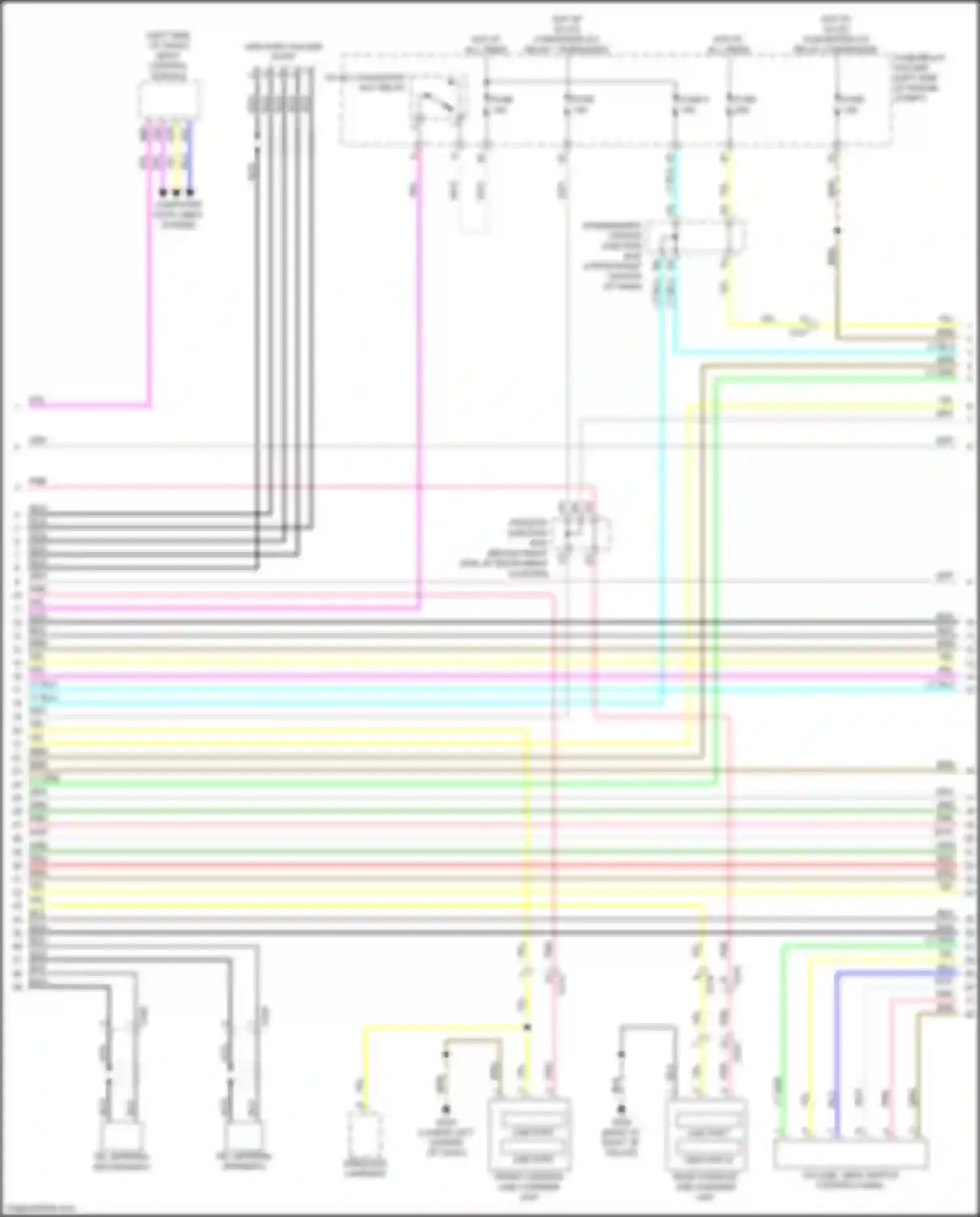 Wiring diagram passenger's center junction box d for Acura MDX IV (2021-2024) (6 of 15)