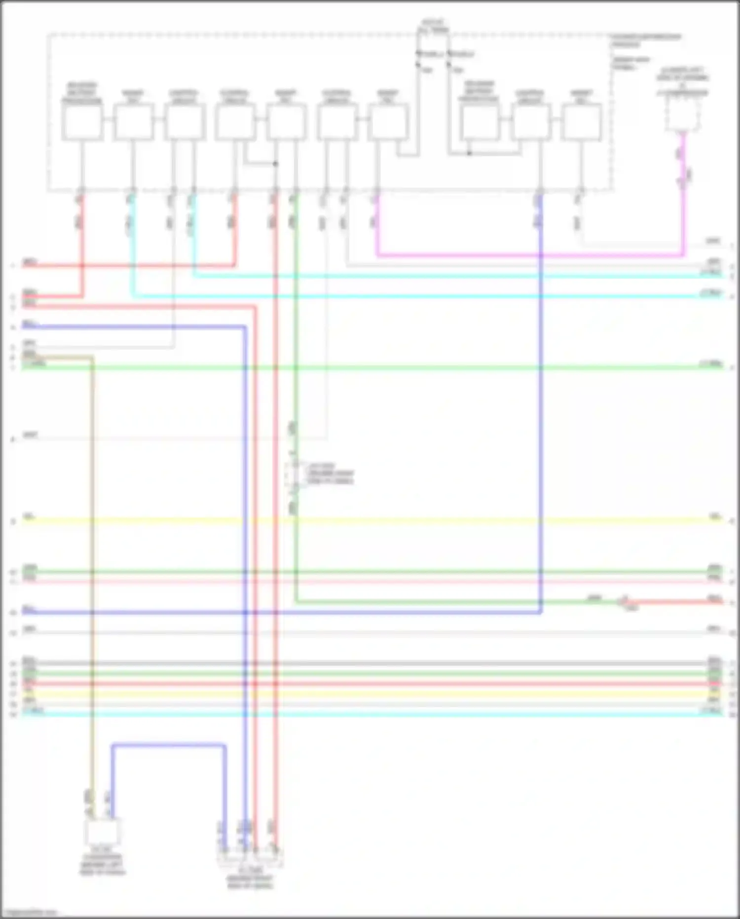 Wiring diagram power distribution module for Acura MDX IV (2021-2024) (15 of 16)