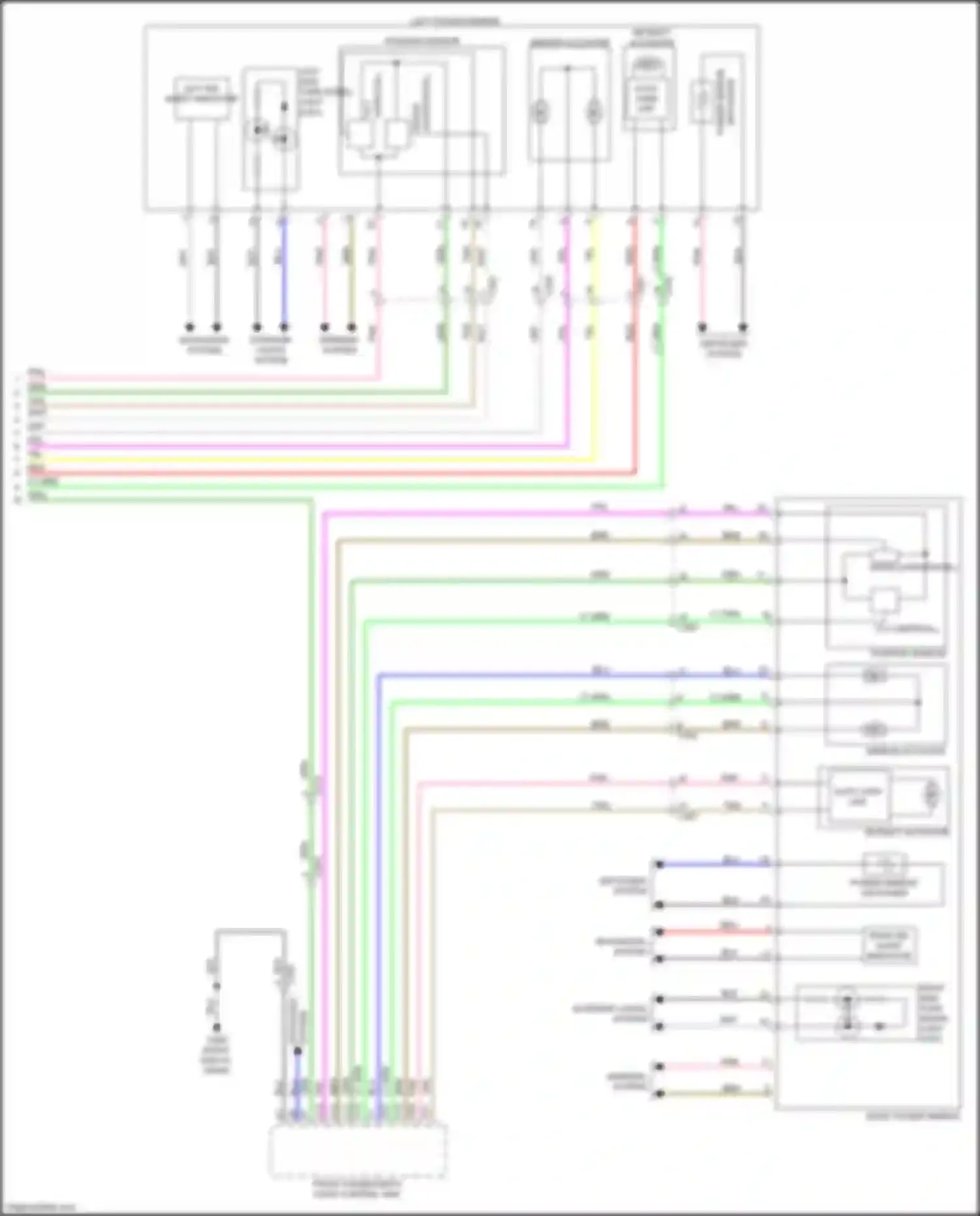 Wiring diagram power mirror defogger for Acura MDX IV (2021-2024) (2 of 3)
