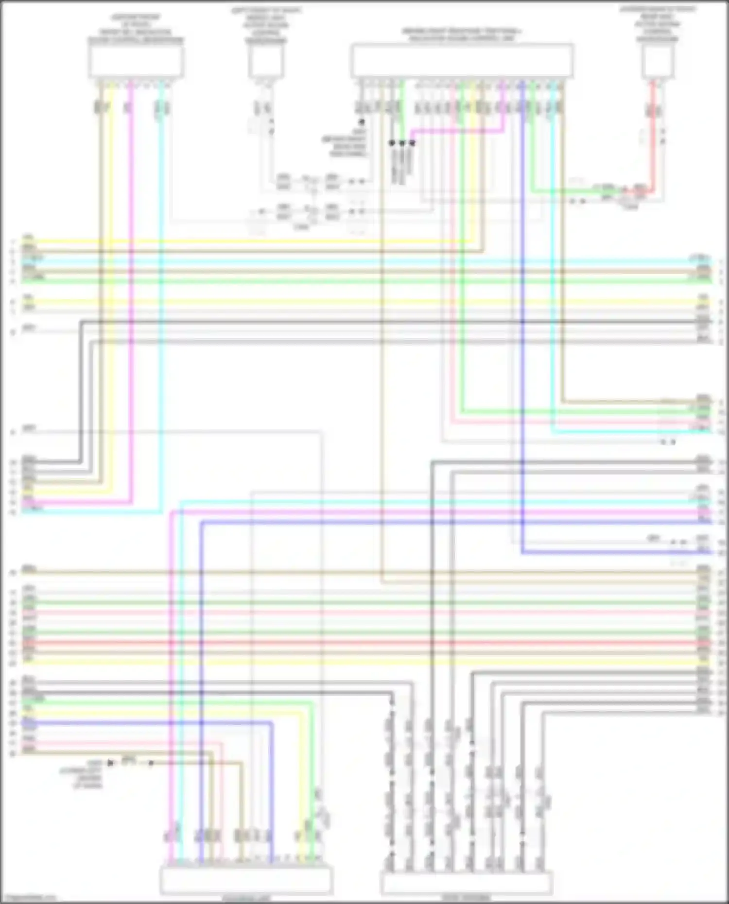 Wiring diagram rear anc/ active sound control microphone for Acura MDX IV (2021-2024) (1 of 6)
