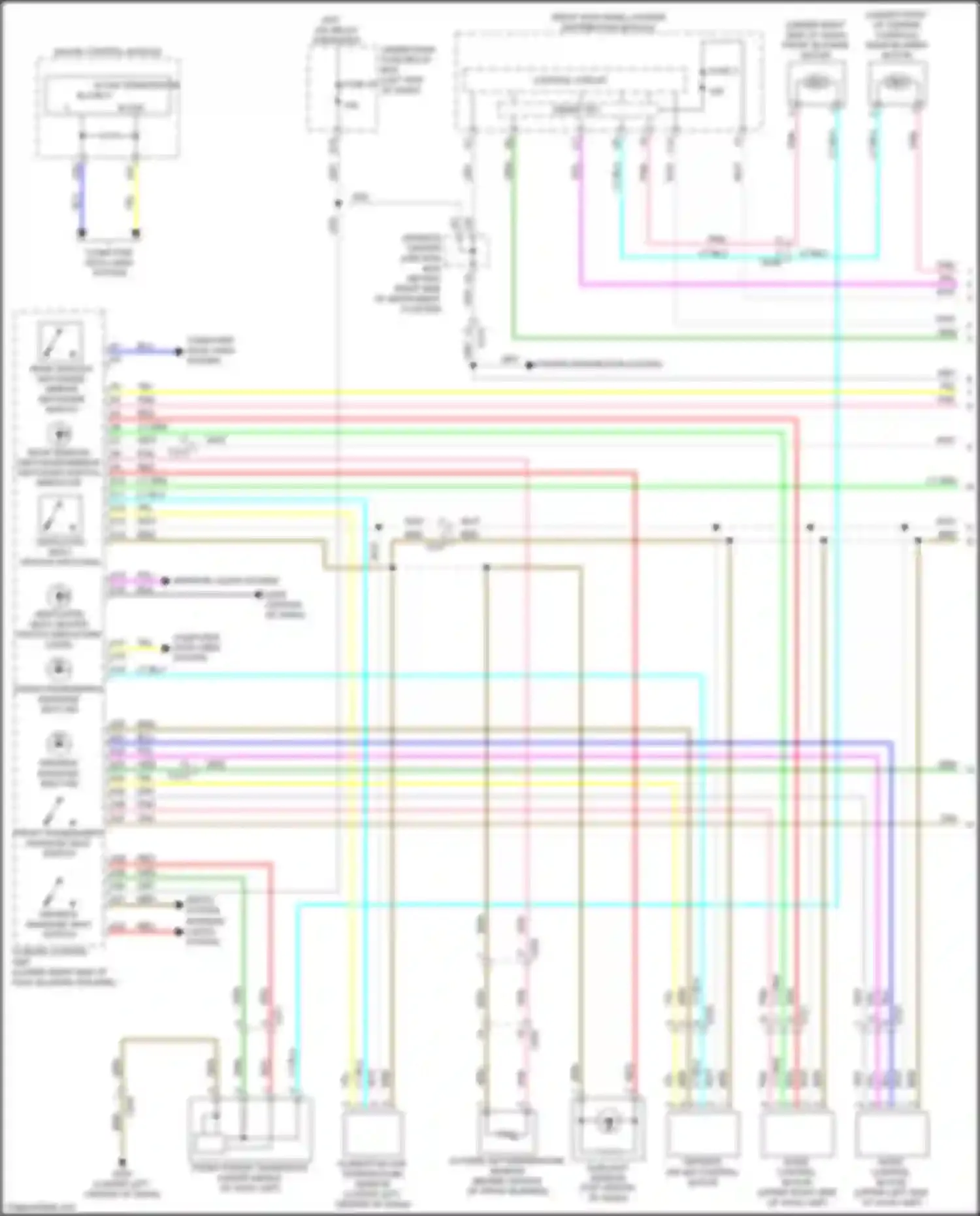 Wiring diagram rear window defogger/mirror defogger switch indicator for Acura MDX IV (2021-2024) (1 of 2)