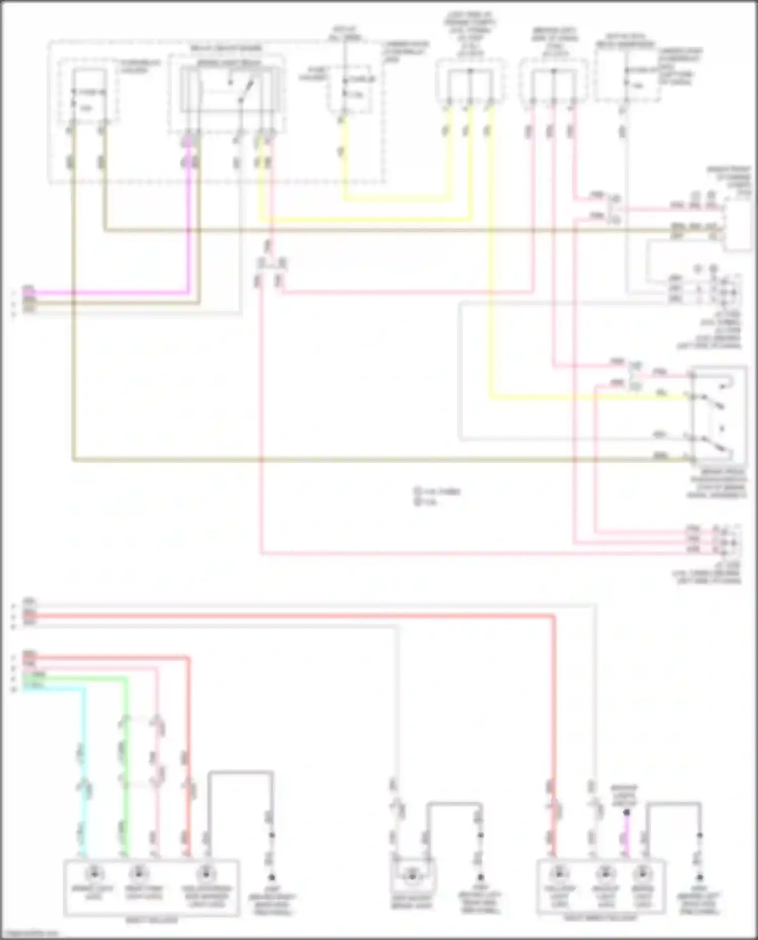 Wiring diagram right taillight for Acura MDX IV (2021-2024) (1 of 2)