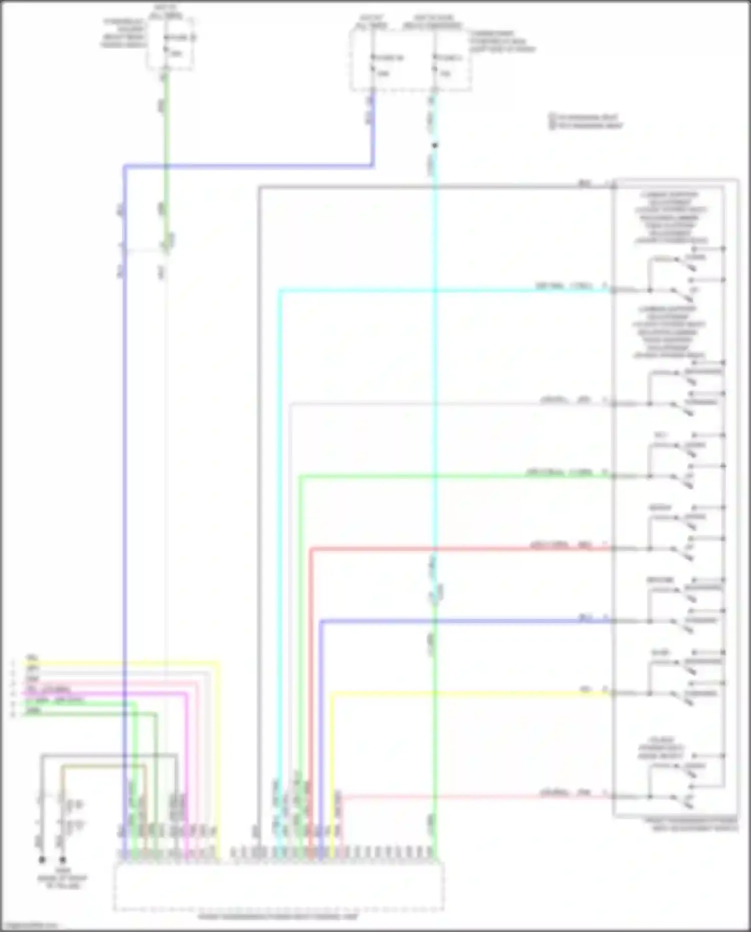 Wiring diagram slide backward for Acura MDX IV (2021-2024) (1 of 1)