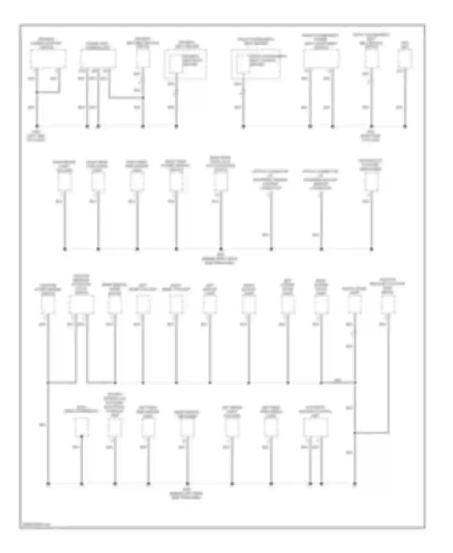 RDX Acura I facelift (2009-2012): Ground distribution circuit (4 of 4)