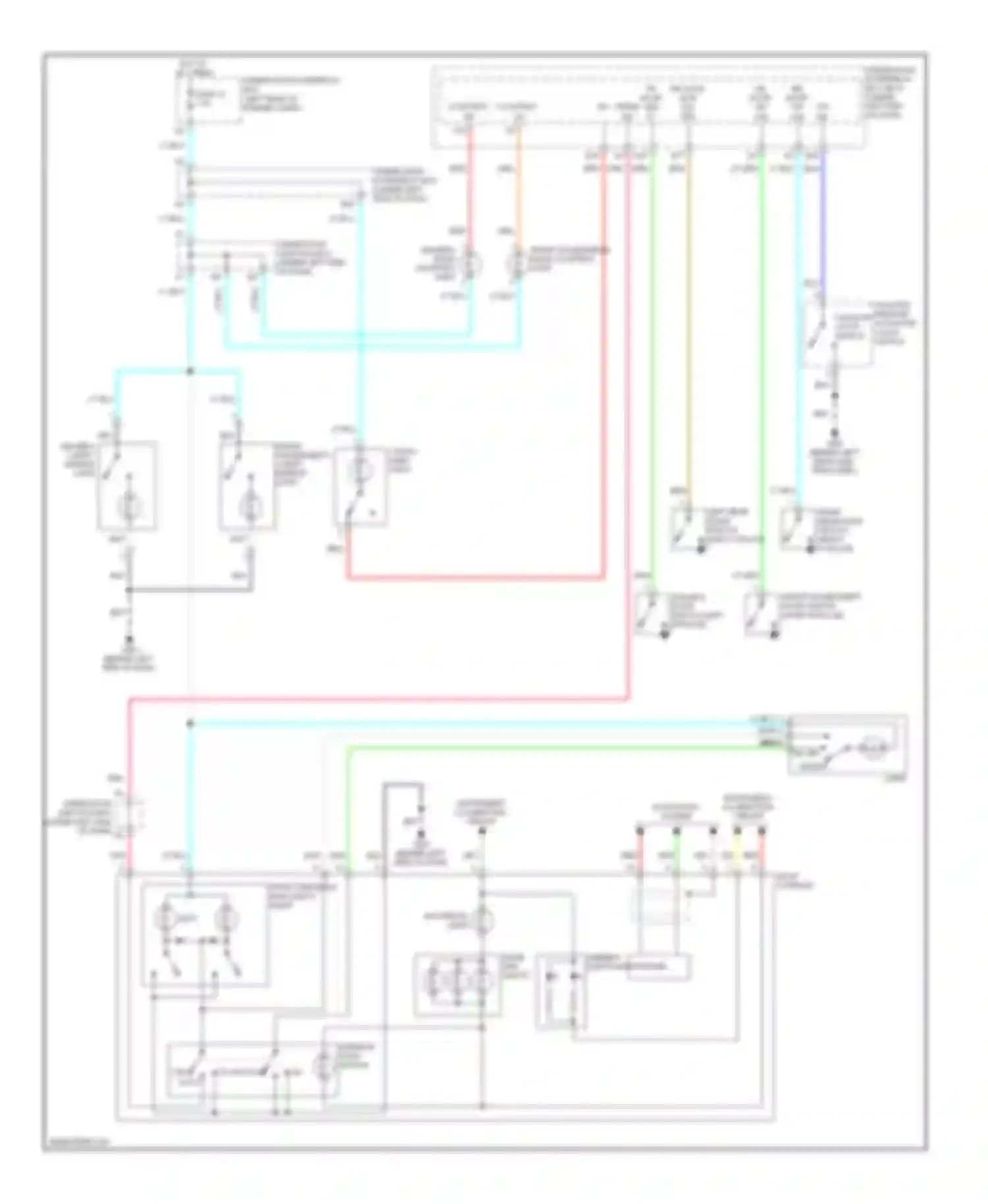 RDX Acura I facelift (2009-2012): Courtesy lamps circuit