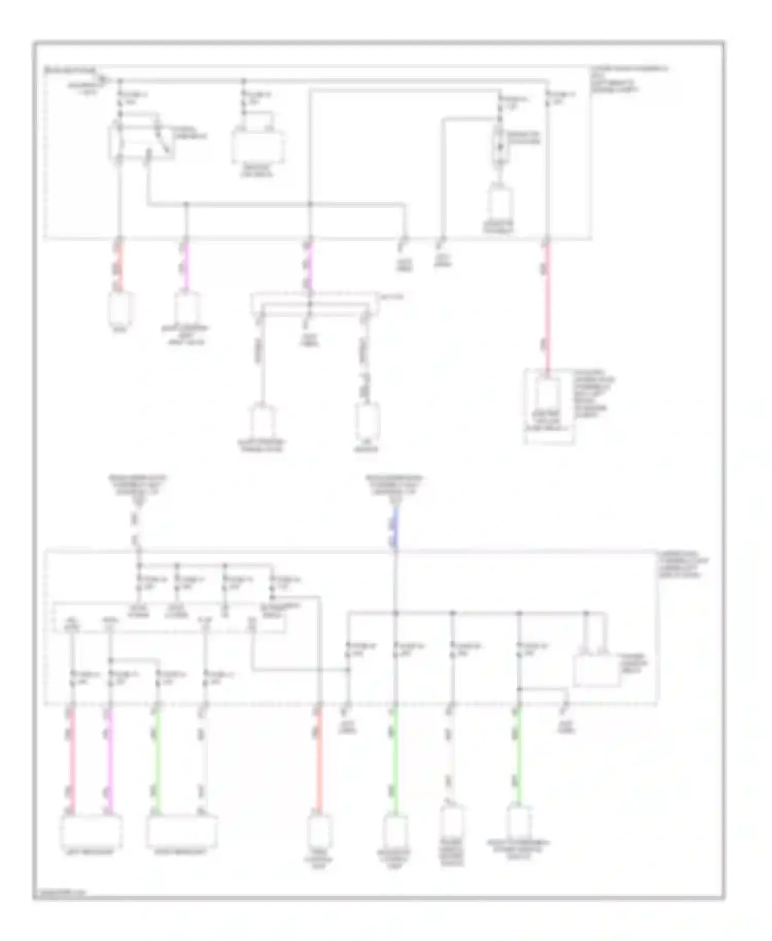 RDX Acura I facelift (2009-2012): Power distribution circuit (2 of 6)