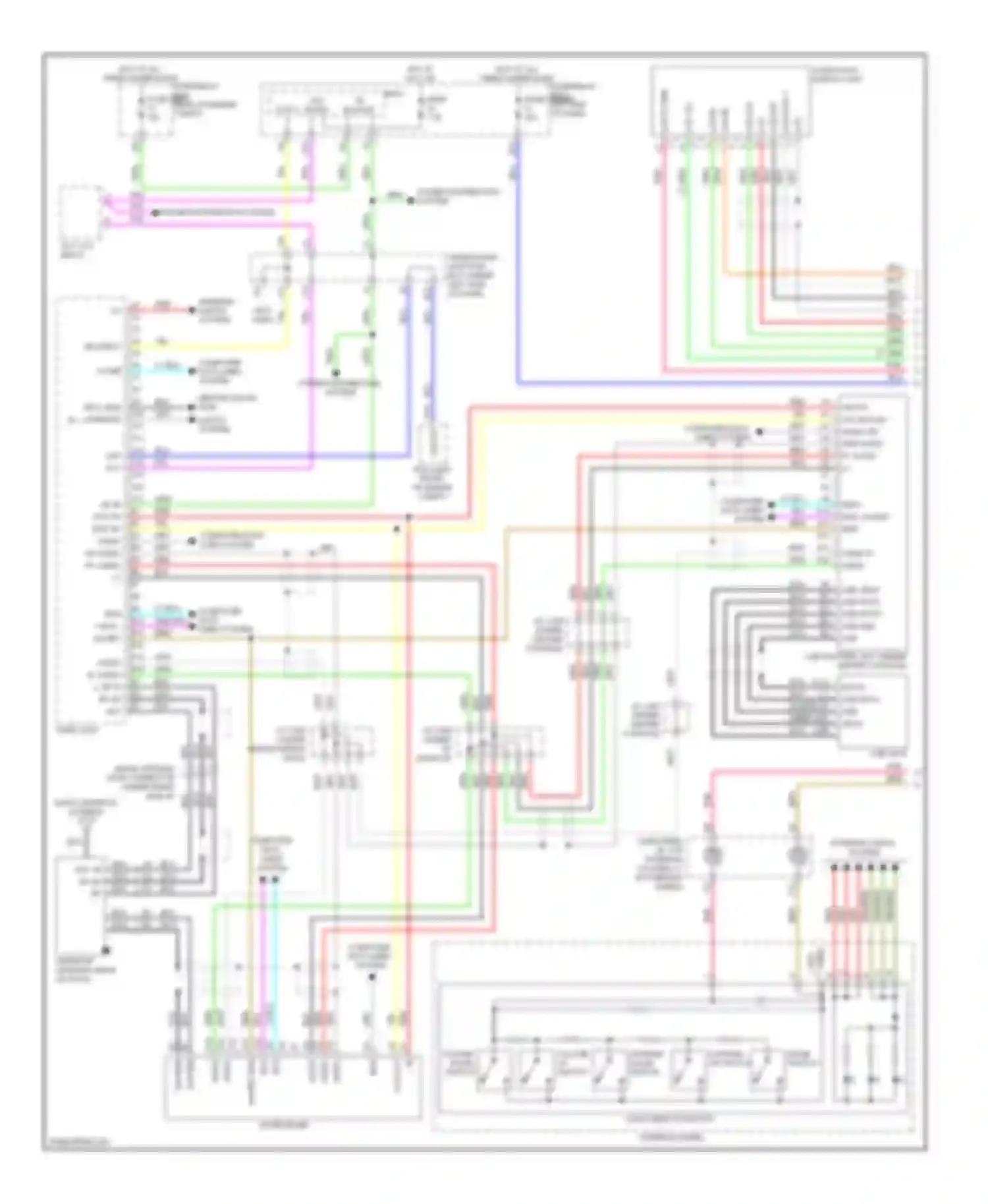 RDX Acura I facelift (2009-2012): Radio circuit, without technology package (1 of 2)