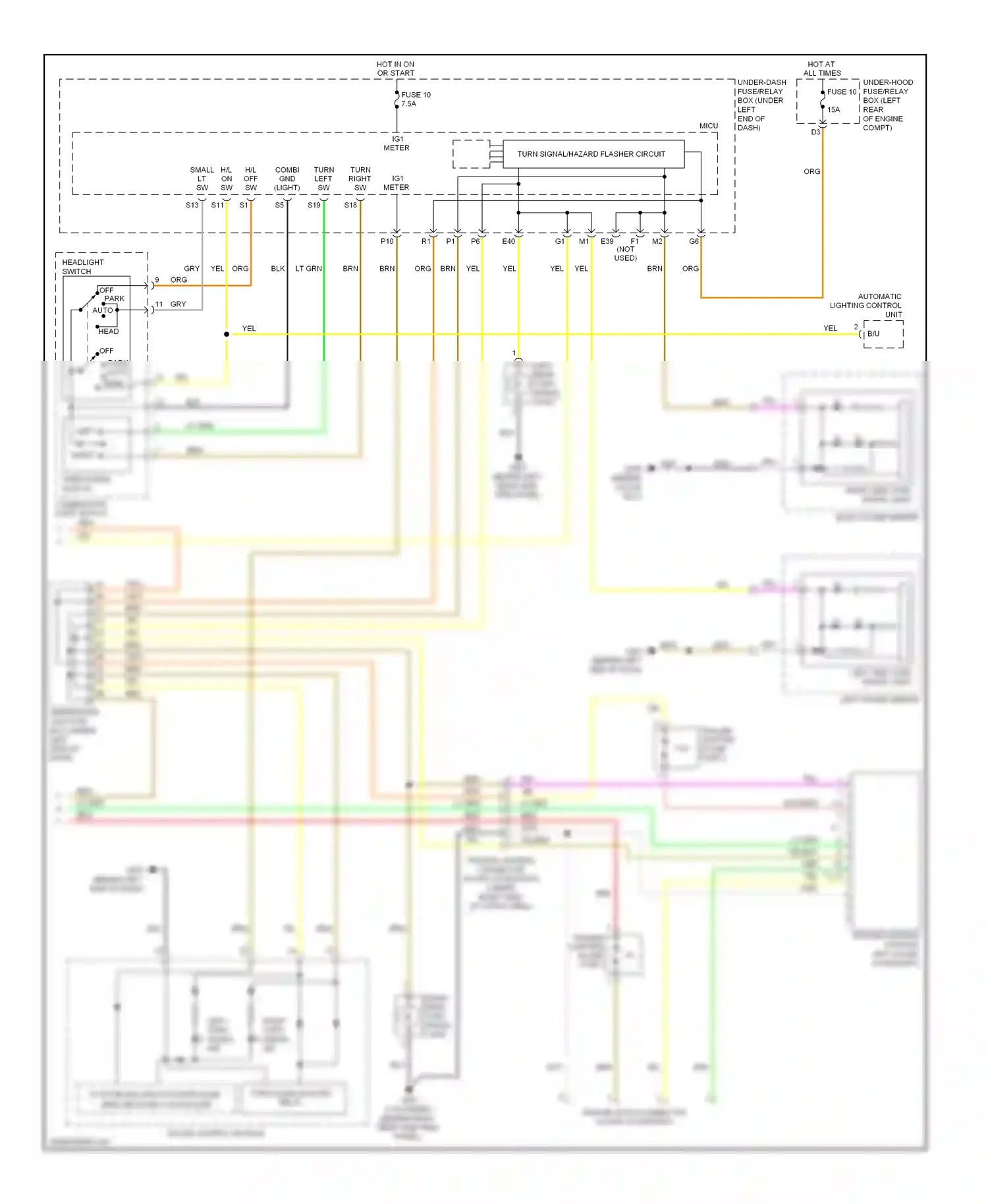 Acura RDX I facelift (2009-2012) area network controller wiring diagram  (3 of 7)