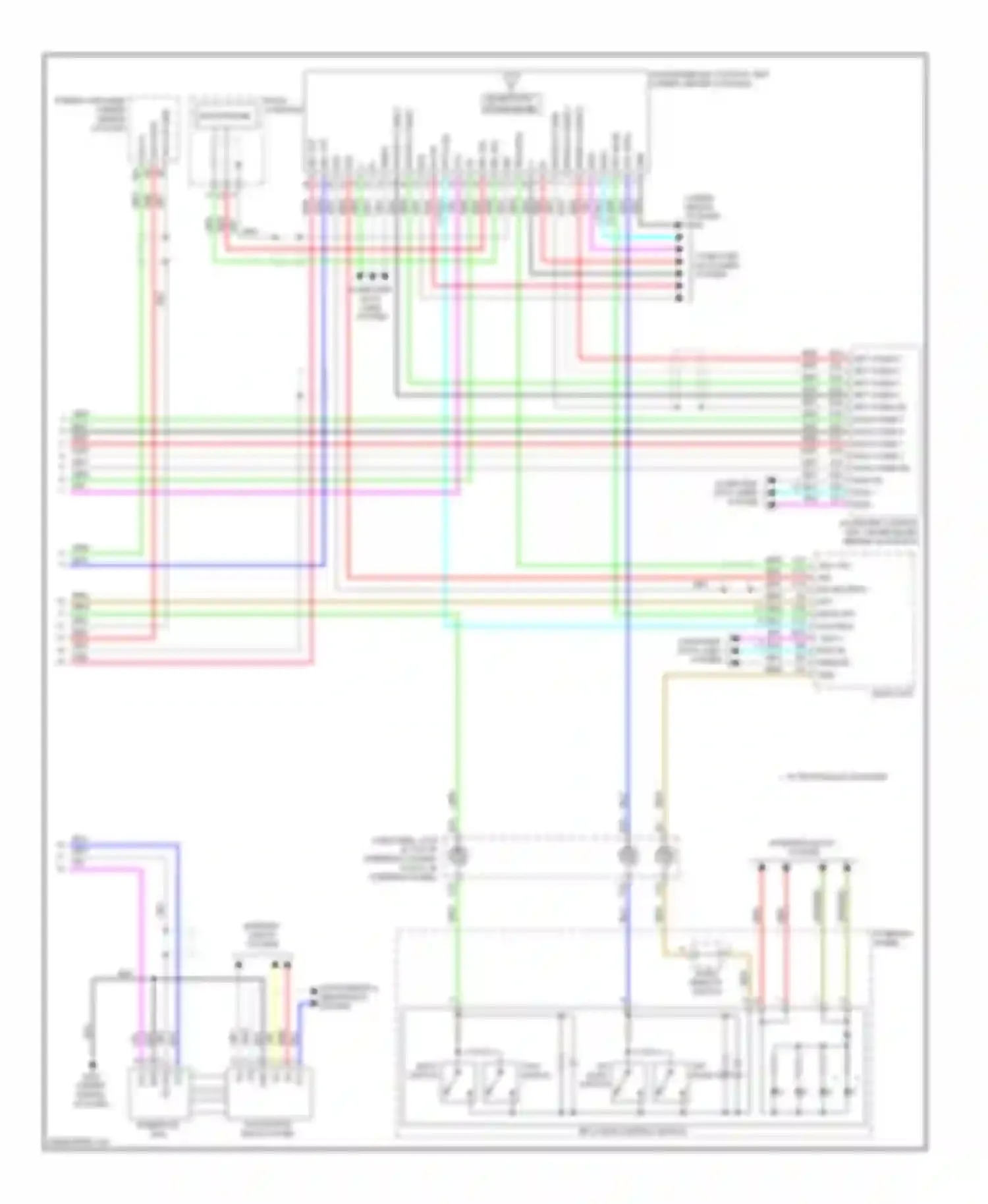 Wiring diagram bluetooth transceiver for Acura RDX I facelift (2009-2012) (2 of 2)