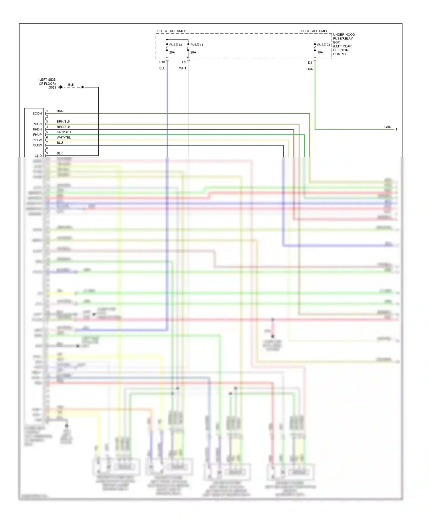 Acura RDX I facelift (2009-2012) computer data lines system pnk wiring diagram  (1 of 1)