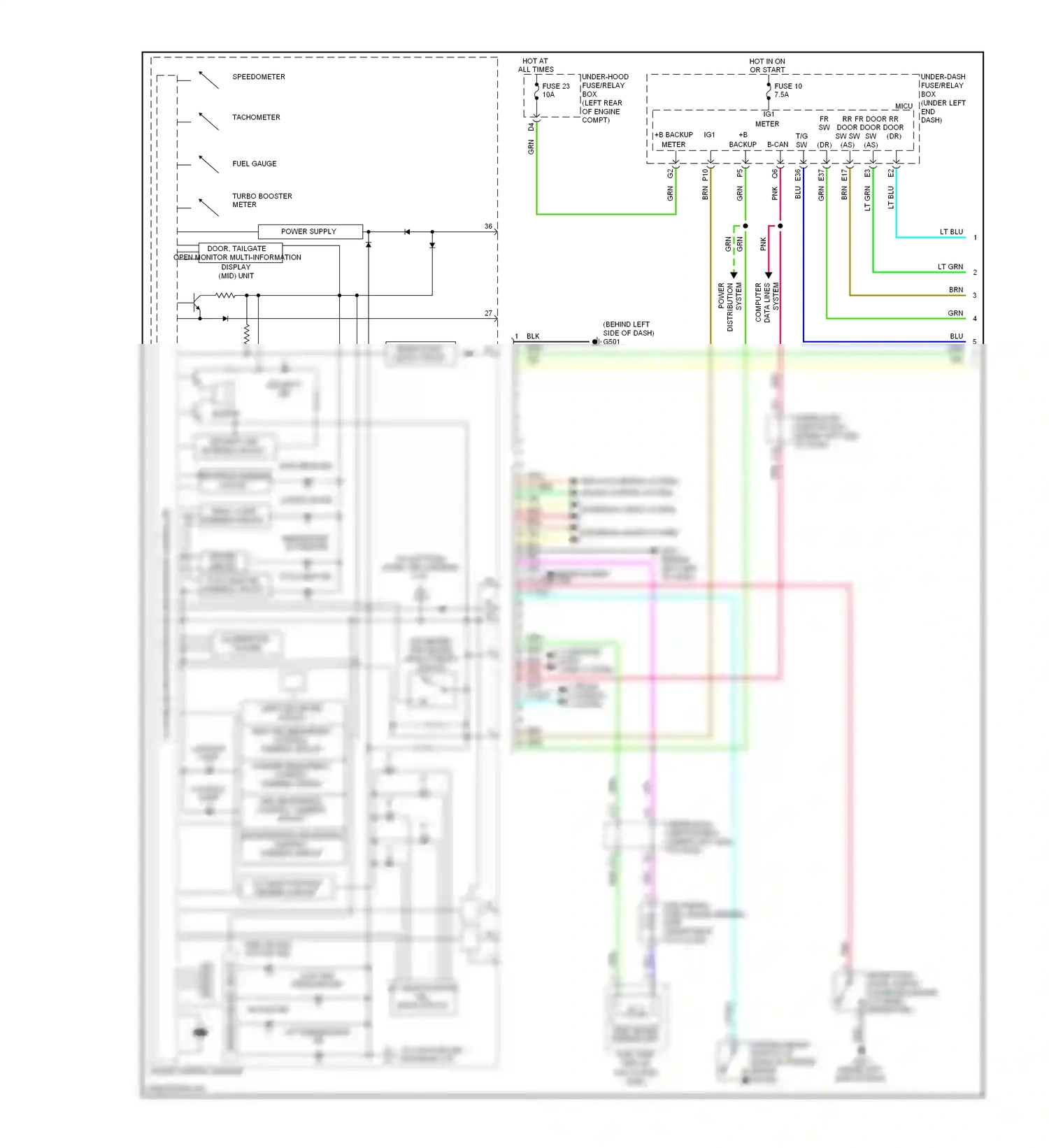 Acura RDX I facelift (2009-2012) data lines computer wiring diagram  (1 of 1)