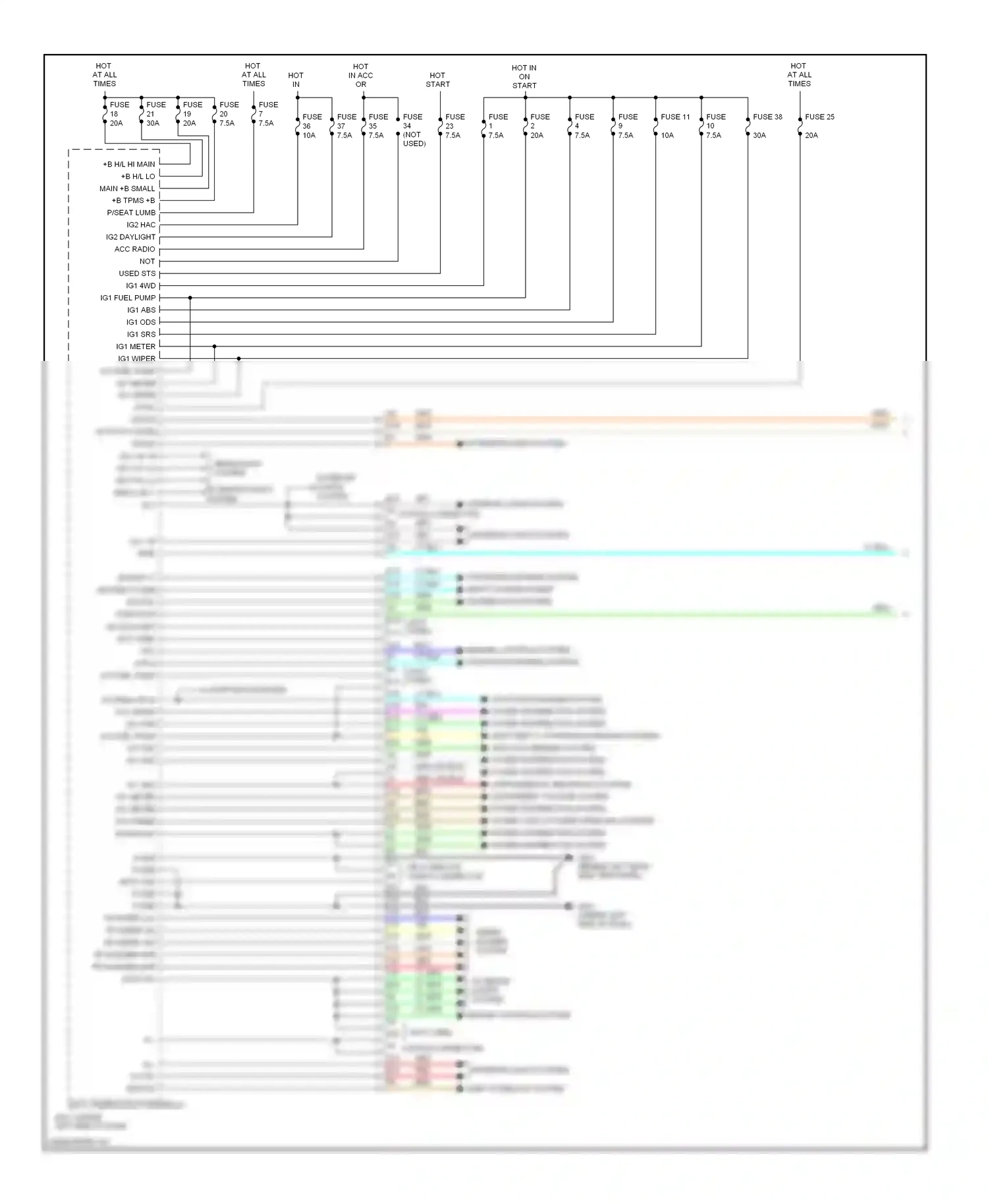 Acura RDX I facelift (2009-2012) engine controls system starting/charging system wiring diagram  (1 of 1)