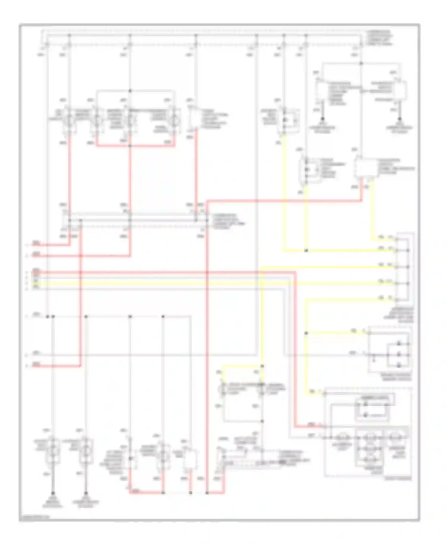 Wiring diagram front passenger's seat heater for Acura RDX I facelift (2009-2012) (3 of 3)