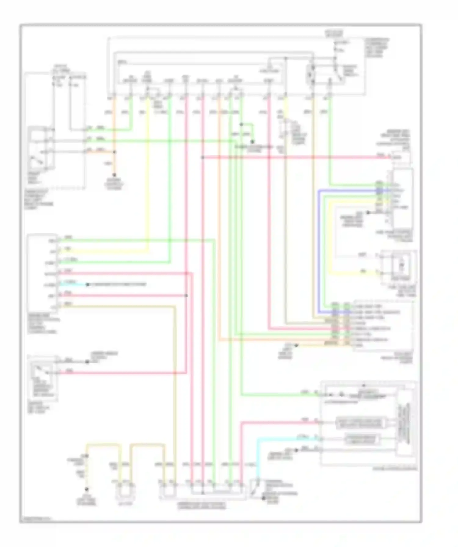 Wiring diagram k line for Acura RDX I facelift (2009-2012) (3 of 6)