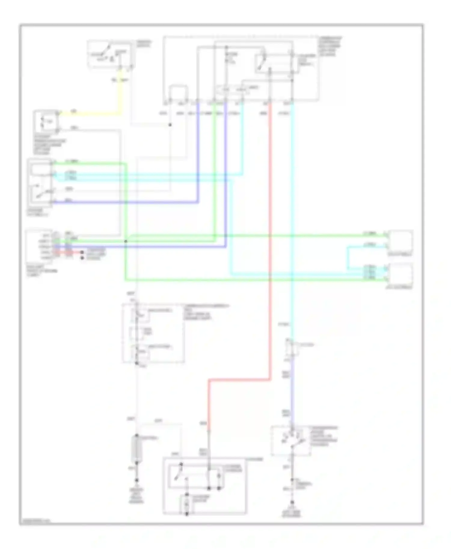 Wiring diagram lock on for Acura RDX I facelift (2009-2012) (3 of 3)
