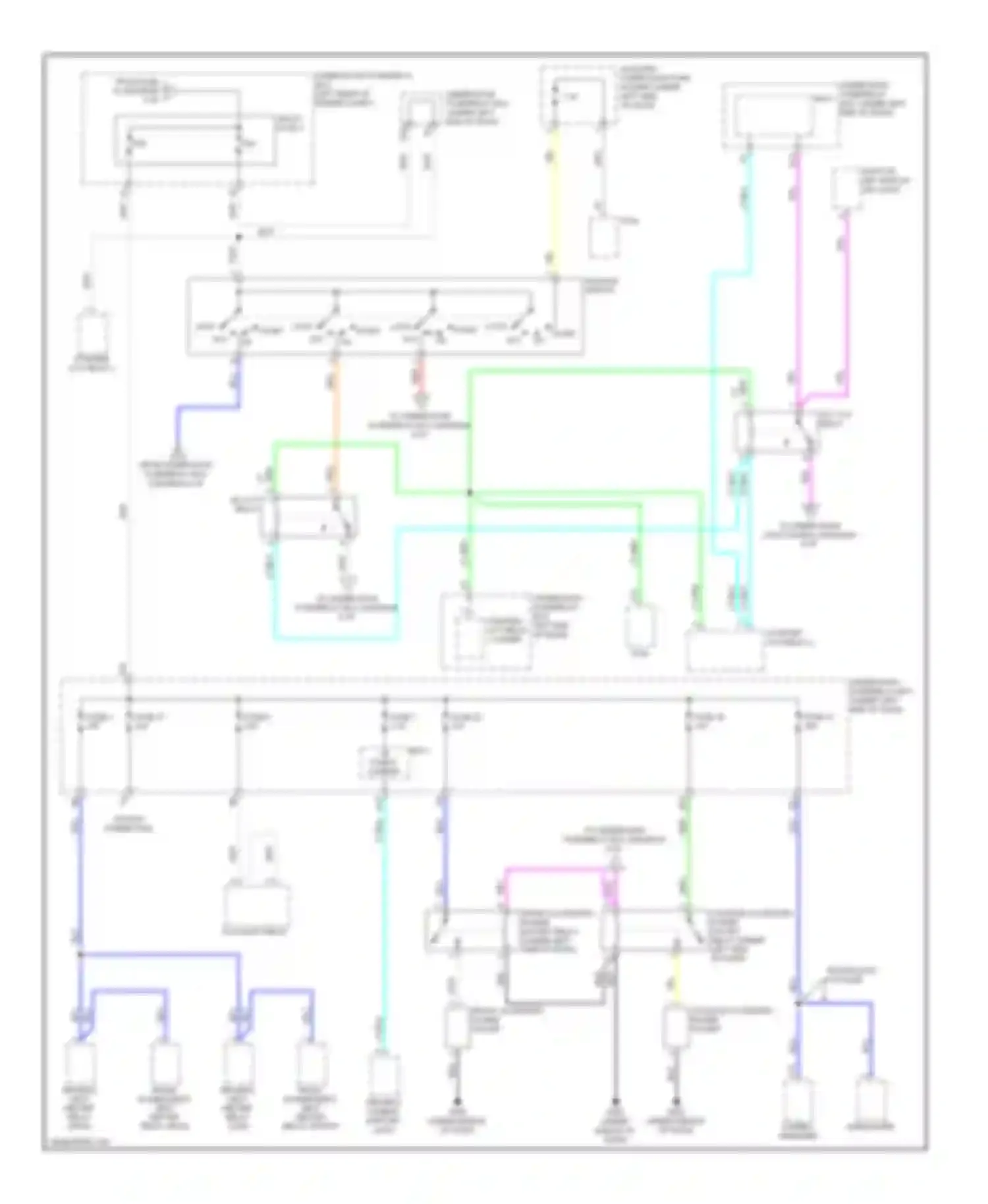 Wiring diagram lock on for Acura RDX I facelift (2009-2012) (1 of 3)
