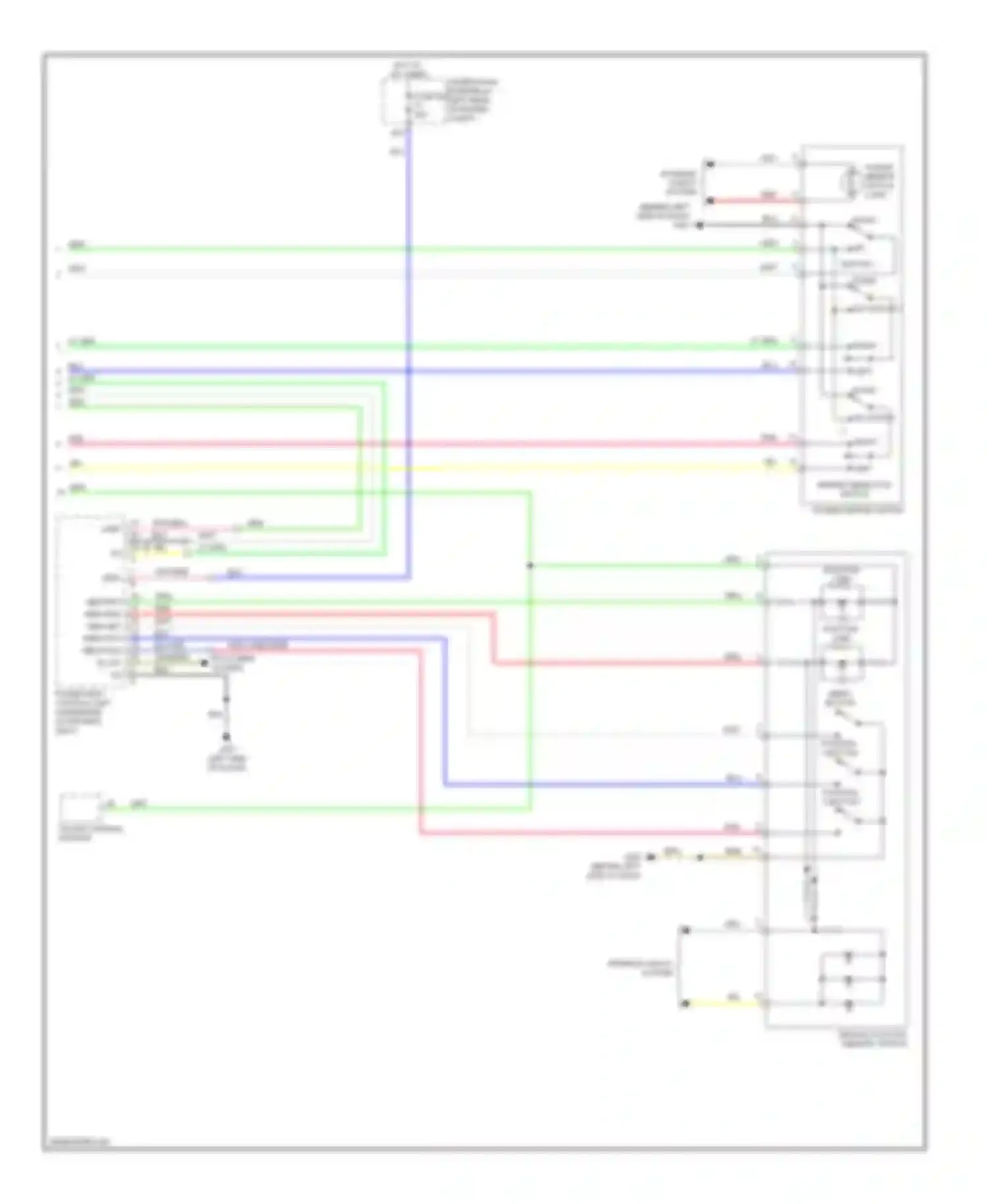 Wiring diagram power mirror switch for Acura RDX I facelift (2009-2012) (2 of 3)